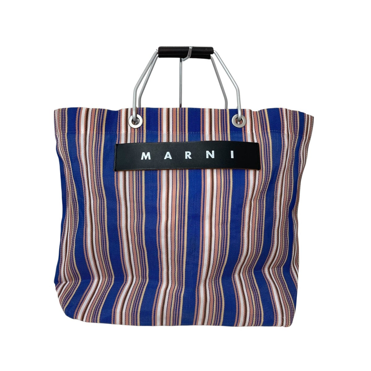 激安通販特集！ MARNI(マルニ) FLOWER ピンク CAFEストライプトートバッグ バッグ