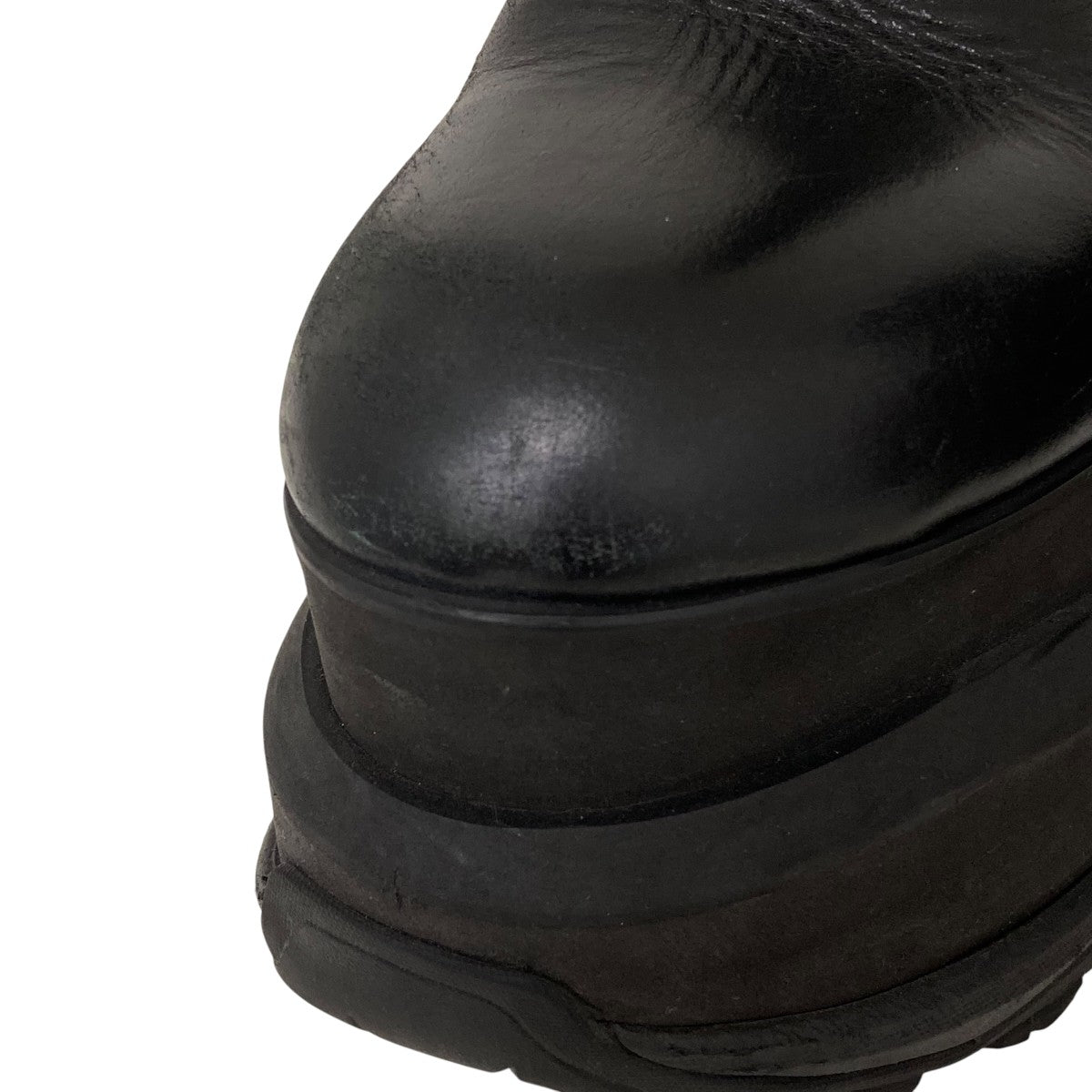 sacai ブラック ショートブーツ sacai(サカイ) Stretch Short Bootsストレッチショートブーツ