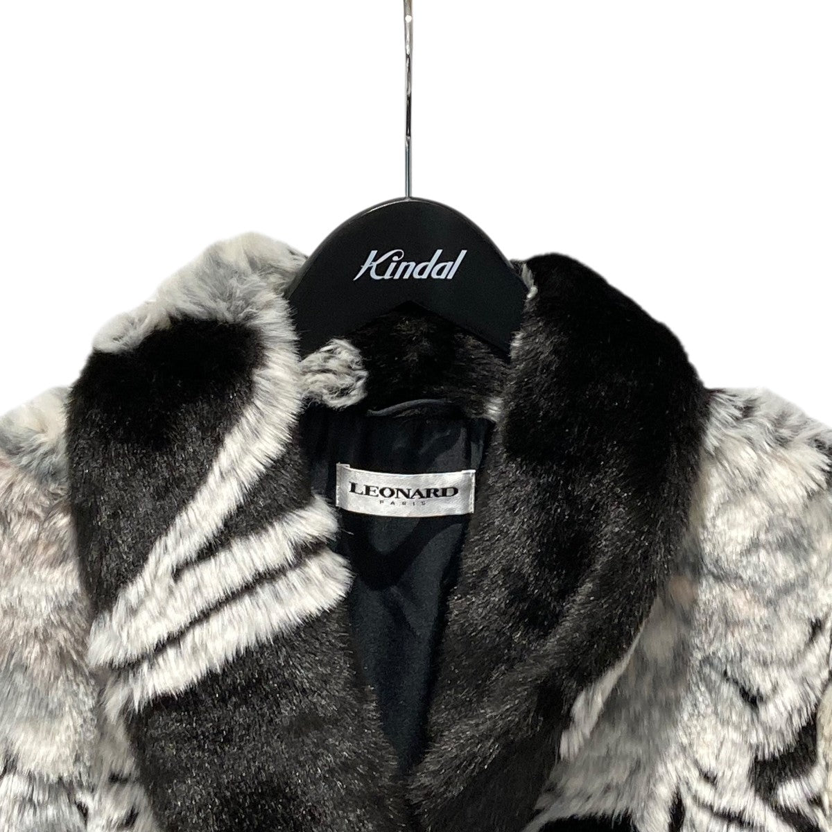 LEONARD(レオナール) ファーコート0488650 0488650 ブラック サイズ 36