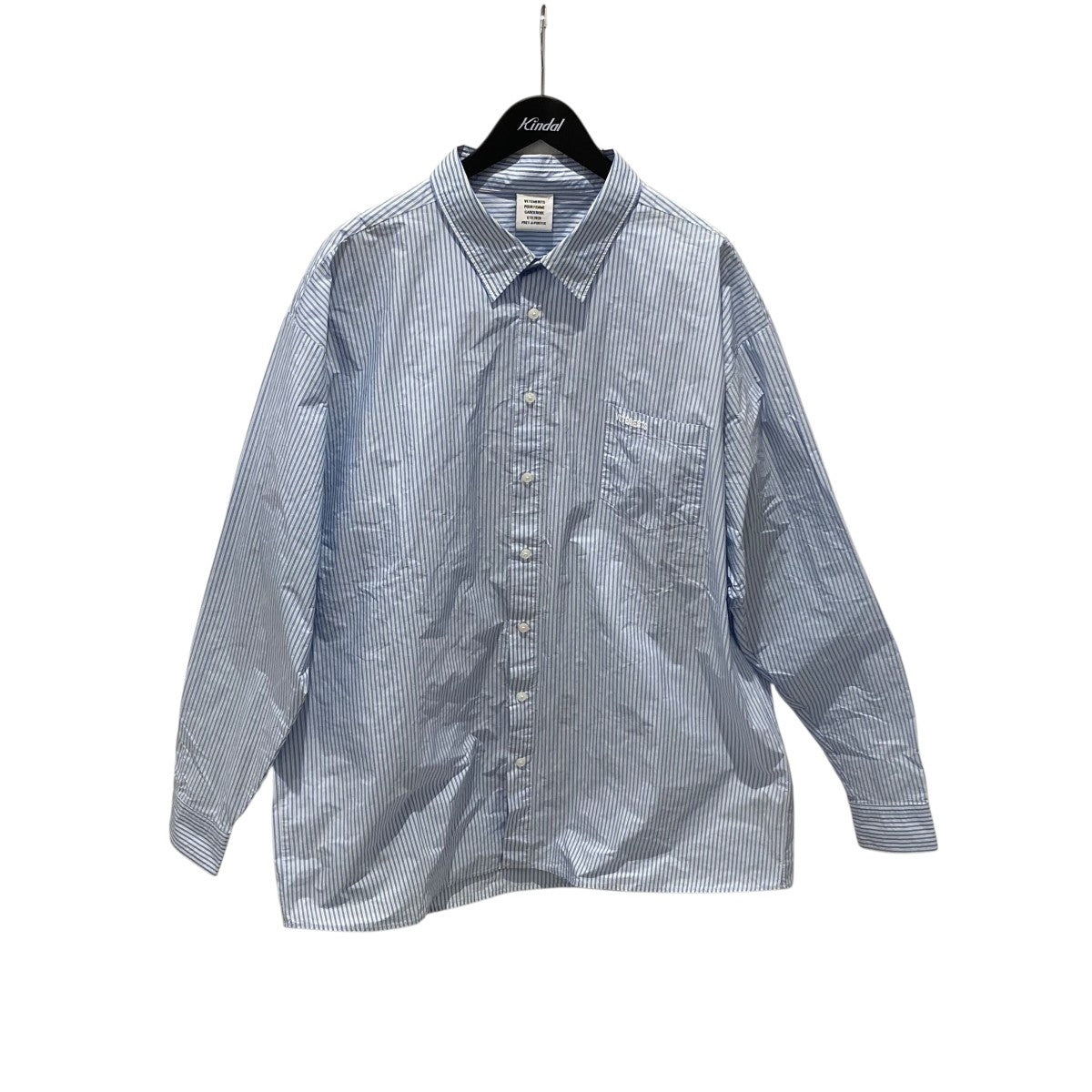 VETEMENTS(ヴェトモン) ストライプレギュラーシャツSS20SH299