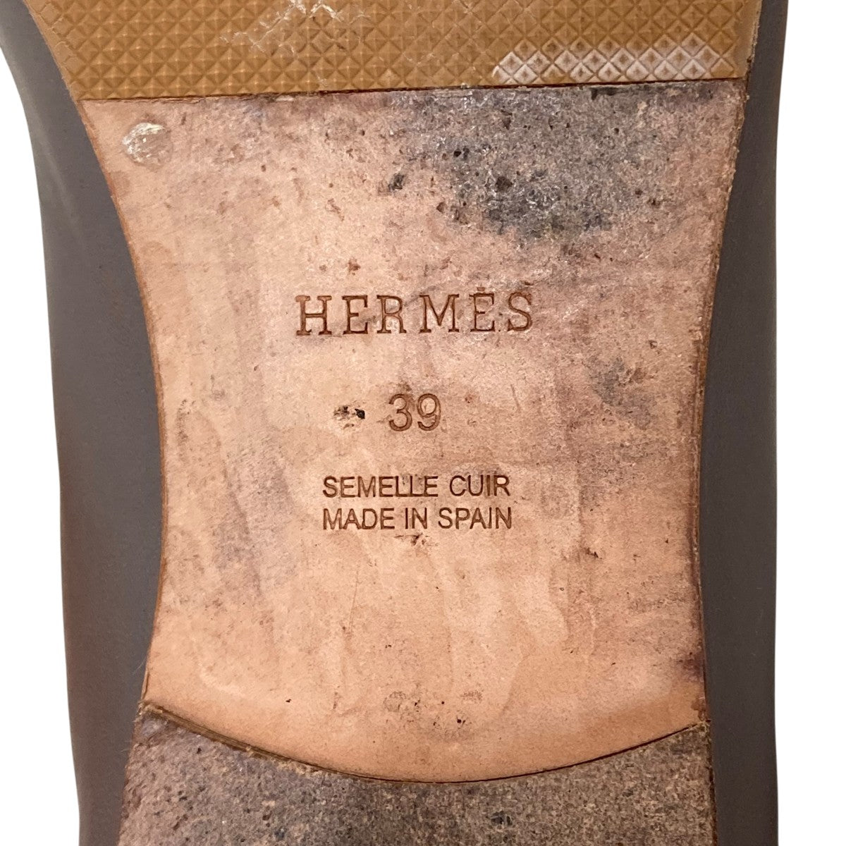 HERMES(エルメス) スリッポン グレー サイズ 39(25.5cm相当
