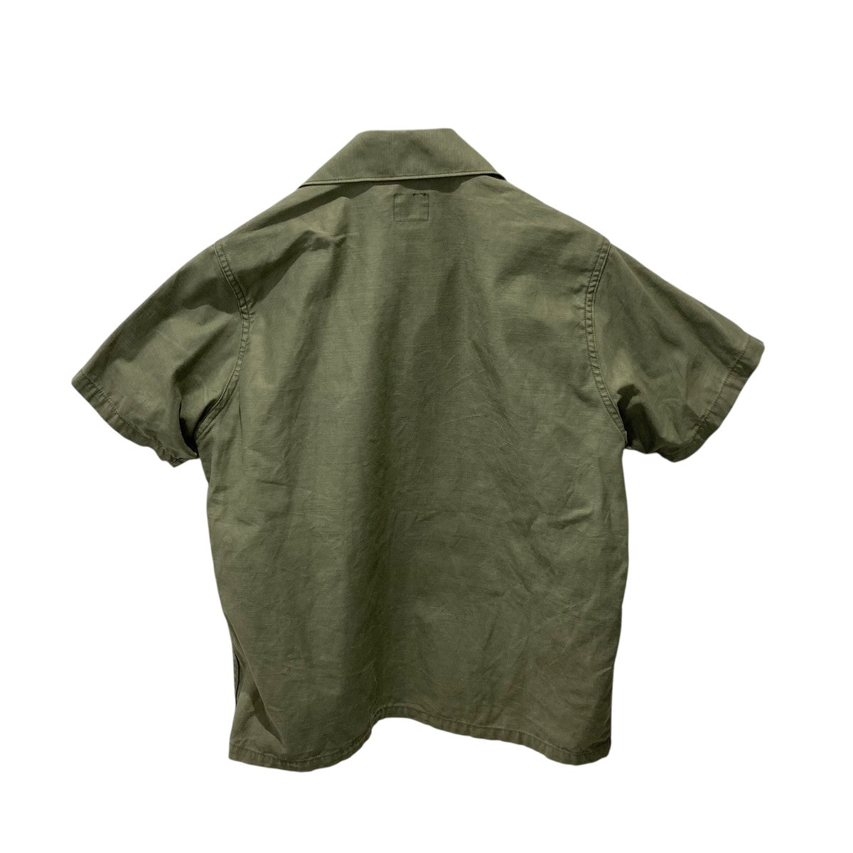 ニードルス　幾何学模様 半袖シャツ Mサイズ オリーブグリーン Rebuild By Needles（リビルドバイニードルズ）Flannel Shirt