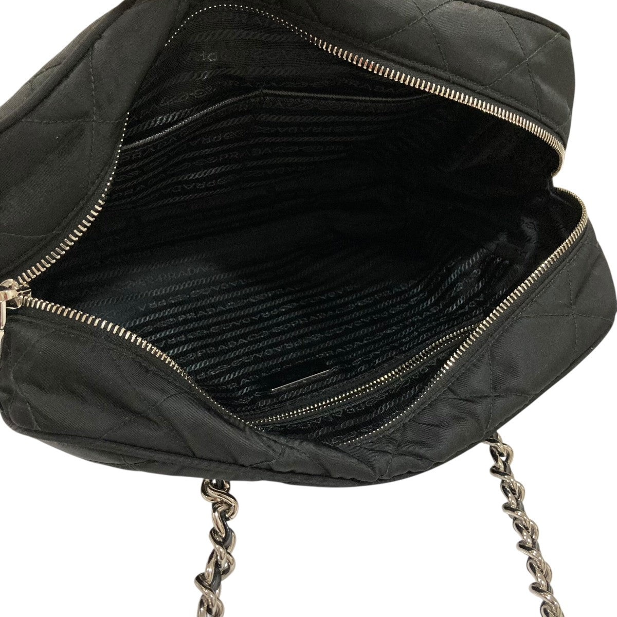 PRADA 【PRADA】チェーン ショルダーバッグ テスートインプントゥ PRADA プラダ テスートインプントゥ キルティング チェーン ショルダー