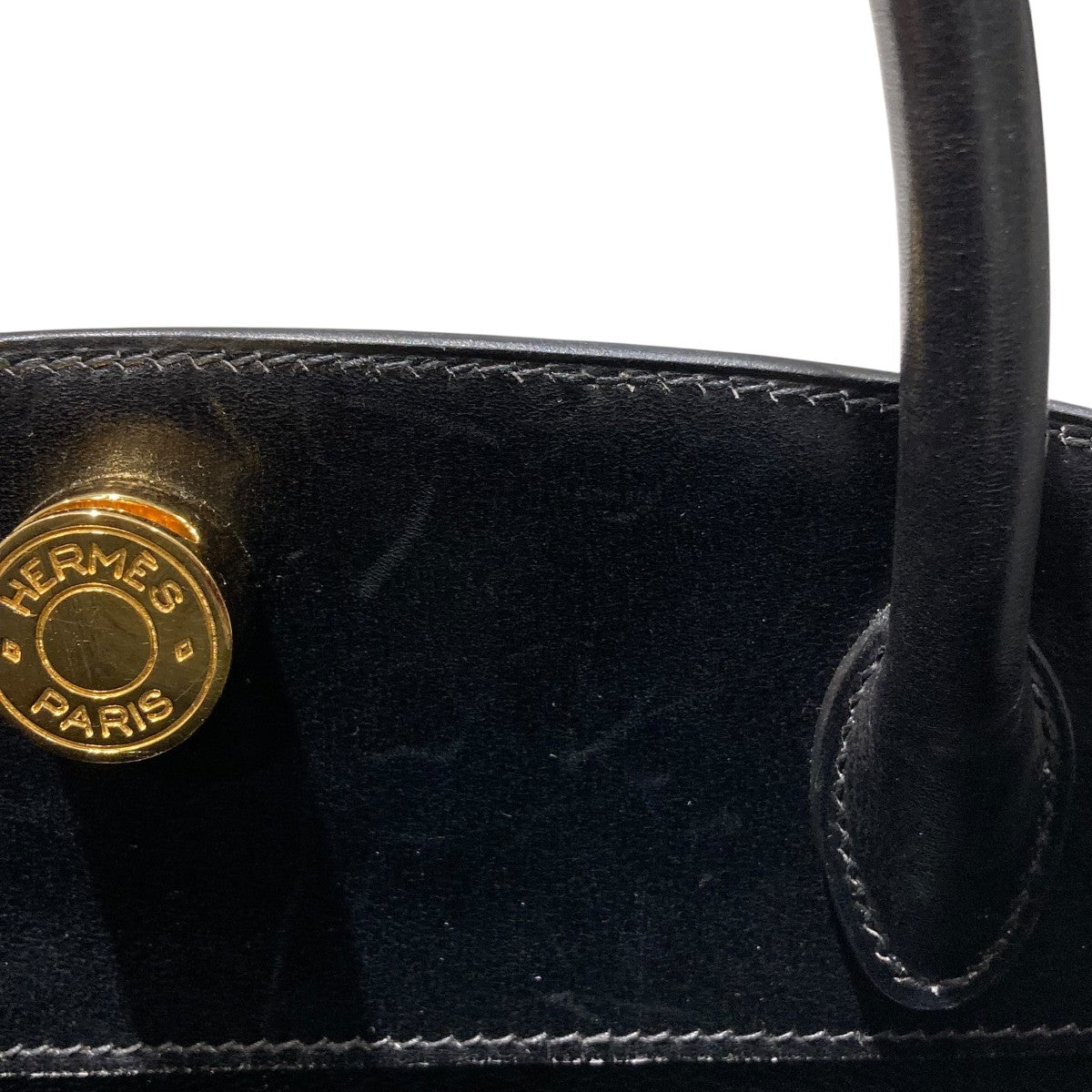 HERMES(エルメス) □A刻印 ダルヴィMMハンドバッグ ブラック｜【公式