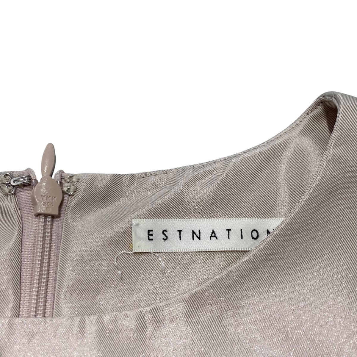 エストネーション ESTNATION フリルタフタブラウス 41-109-10-030257 ベージュ サイズ：36 ESTNATION(エストネーション) フリルタフタブラウス41-109-10