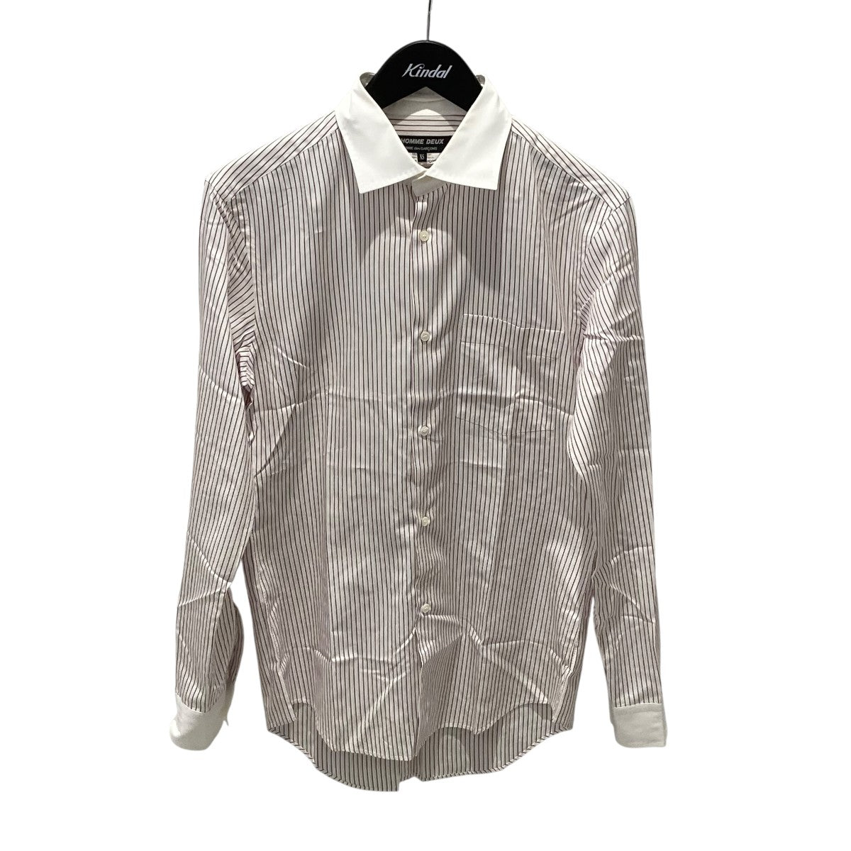 COMME des GARCONS HOMME DEUX ストライプ長袖シャツDK-B002 古着・中古-1枚目のアイテム画像
