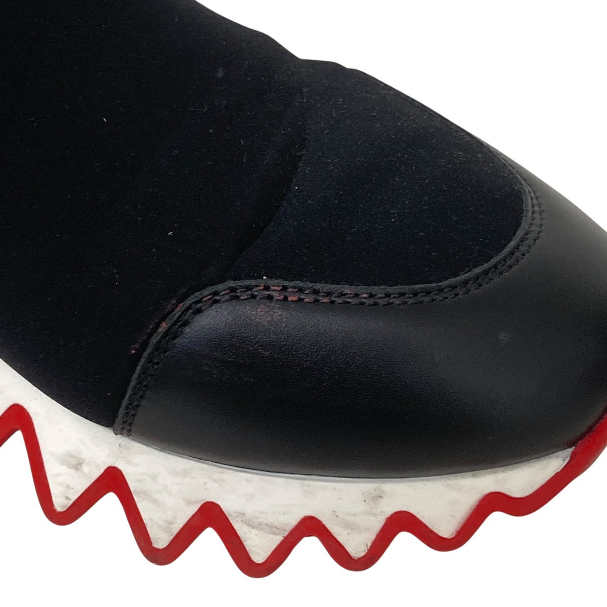 クリスチャンルブタン　レディース　スニーカー　TIKETA RUN 26cm Tiketa Run - Sneakers - Calf leather and neoprene - Black