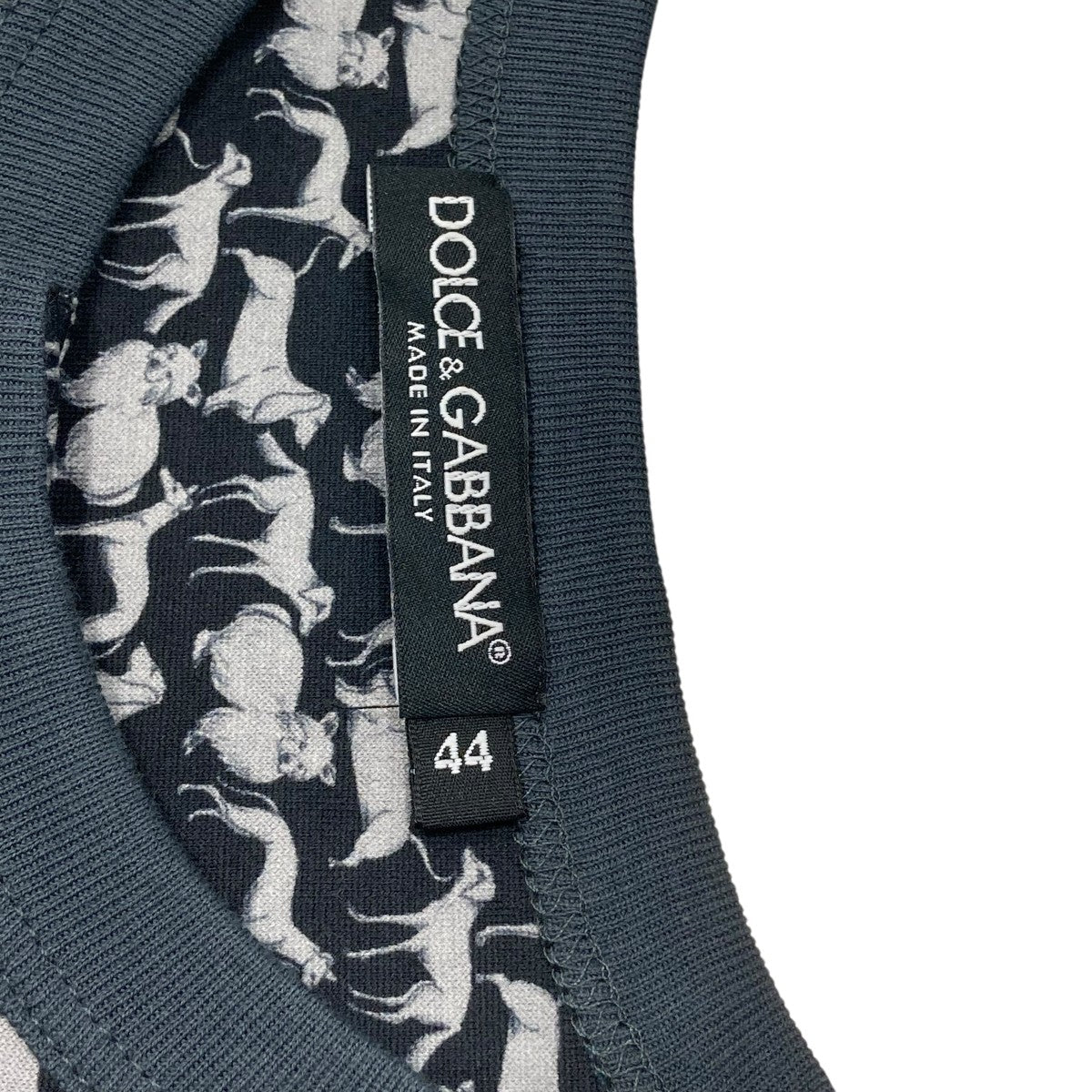 DOLCE ＆ GABBANA 動物プリント総柄半袖カットソーG8ES7T 古着・中古-5枚目のアイテム画像