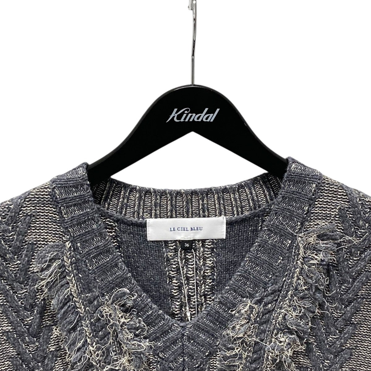 LE CIEL BLEU 24SSFringe Knit Vestニットベスト26S61104 古着・中古-3枚目のアイテム画像