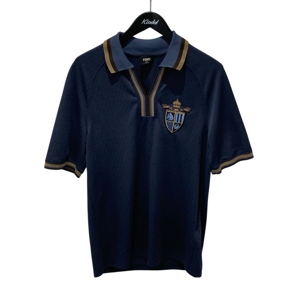 FENDI 25SSFF Jacquard Polo Shirt半袖シャツFAF741 古着・中古-1枚目のアイテム画像