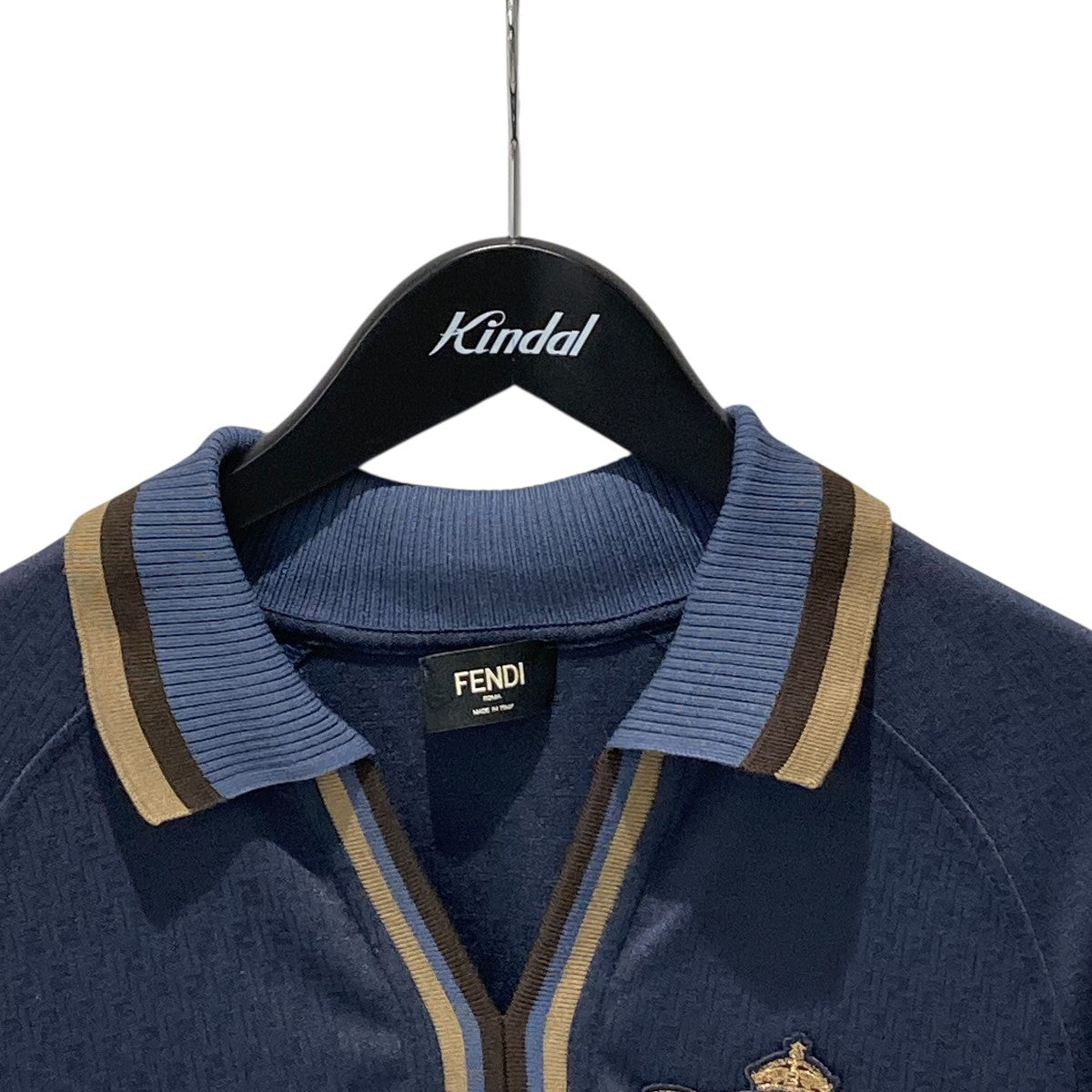 FENDI 25SSFF Jacquard Polo Shirt半袖シャツFAF741 古着・中古-3枚目のアイテム画像