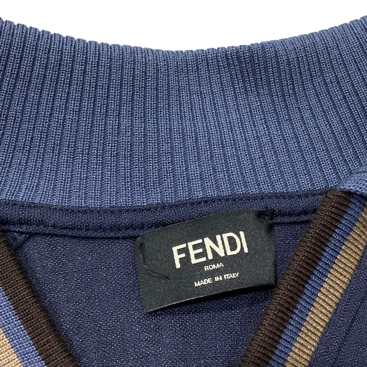 FENDI 25SSFF Jacquard Polo Shirt半袖シャツFAF741 古着・中古-5枚目のアイテム画像