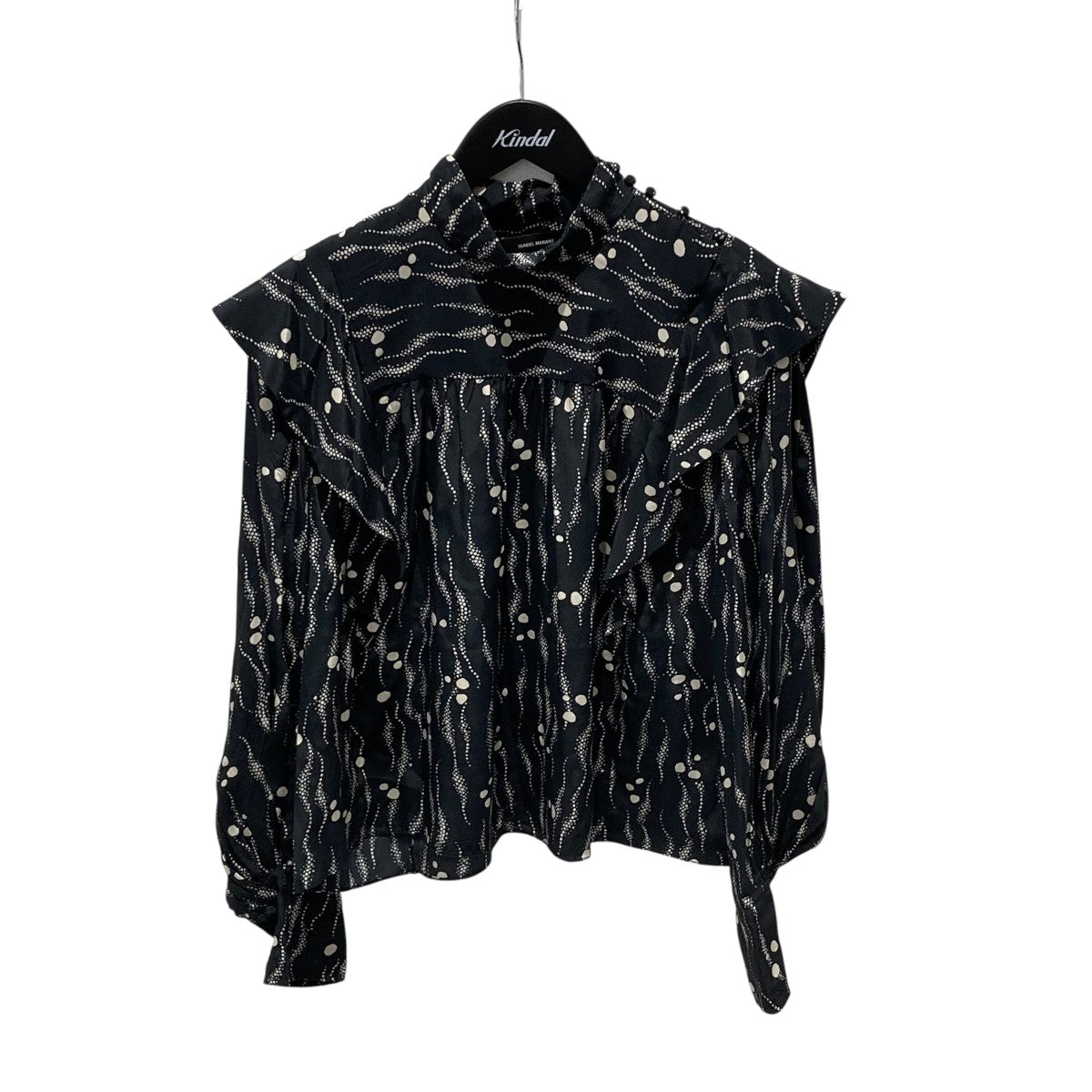 【値下げ】ISABEL MARANT ストライプ 半袖ブラウス HT2281-22P0251 ピンク サイズ：36 (フレスポ東大阪店) ISABEL MARANT(イザベルマラン) ストライプ半袖ブラウスHT2281