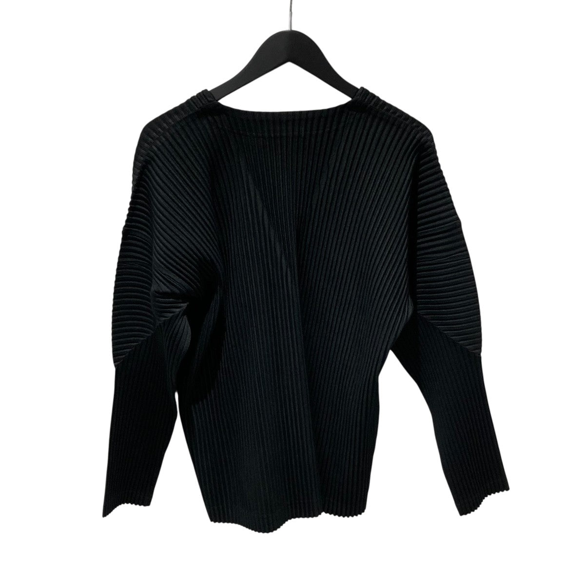 ISSEY MIYAKEカーディガン　オムプリッセ　ブラック美品 HOMME PLISSE ISSEY MIYAKE(イッセイミヤケオムプリッセ