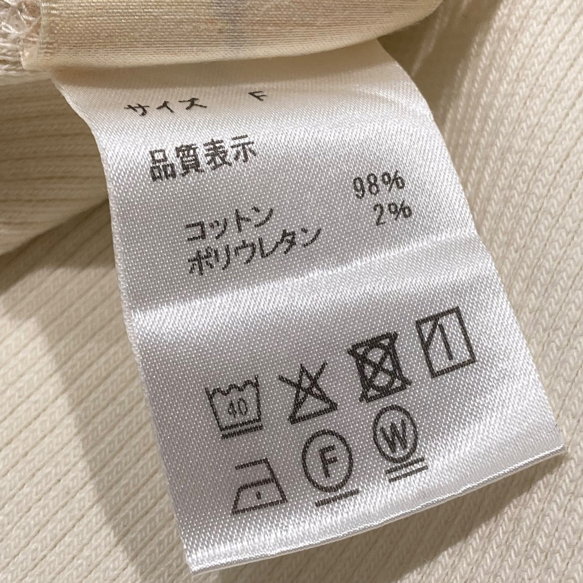 シシクイ　タンクトップ　holed north / BLACK shishikui(シシクイ) holed northタンクトップ アイボリー