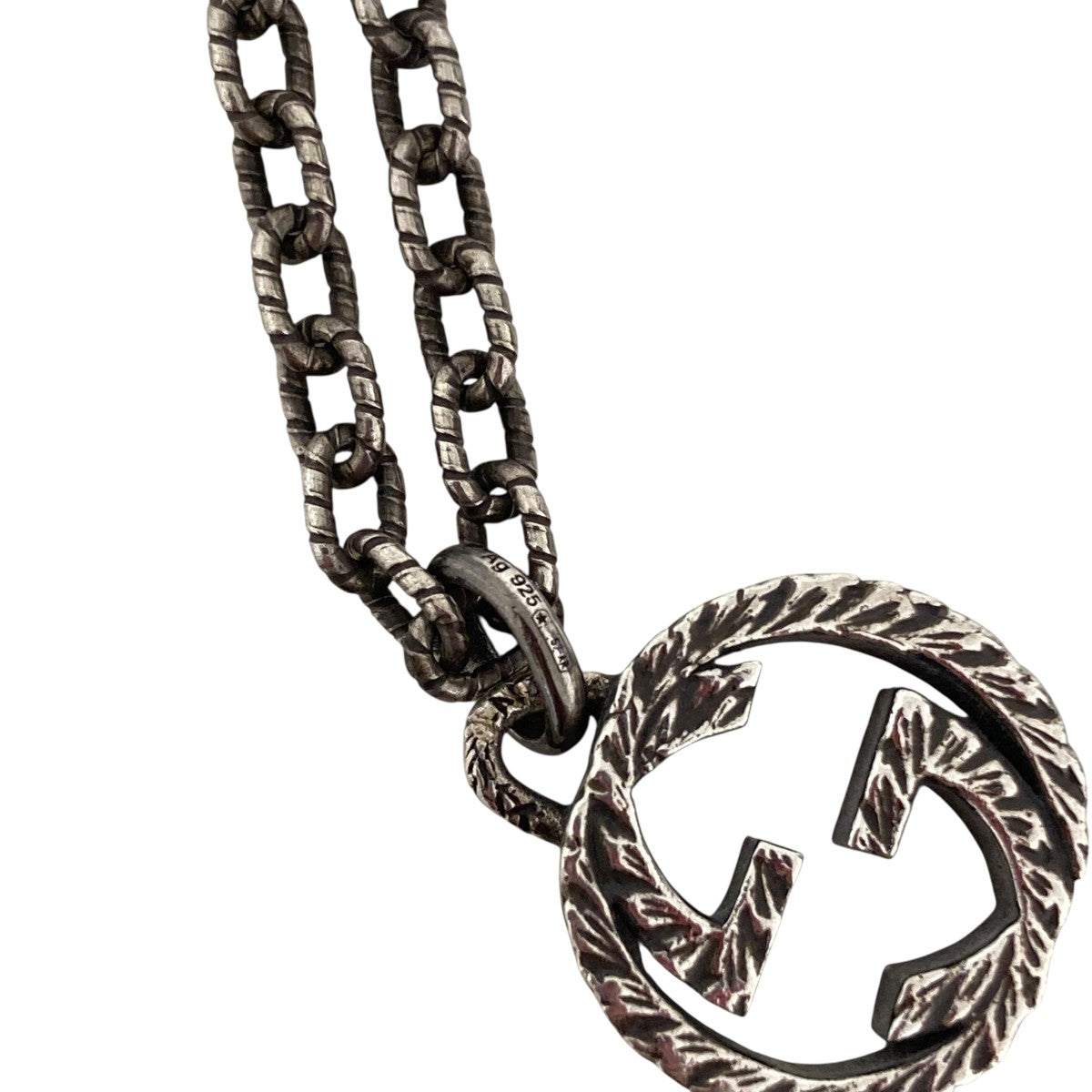 GUCCI(グッチ) インターロッキングネックレス シルバー｜【公式
