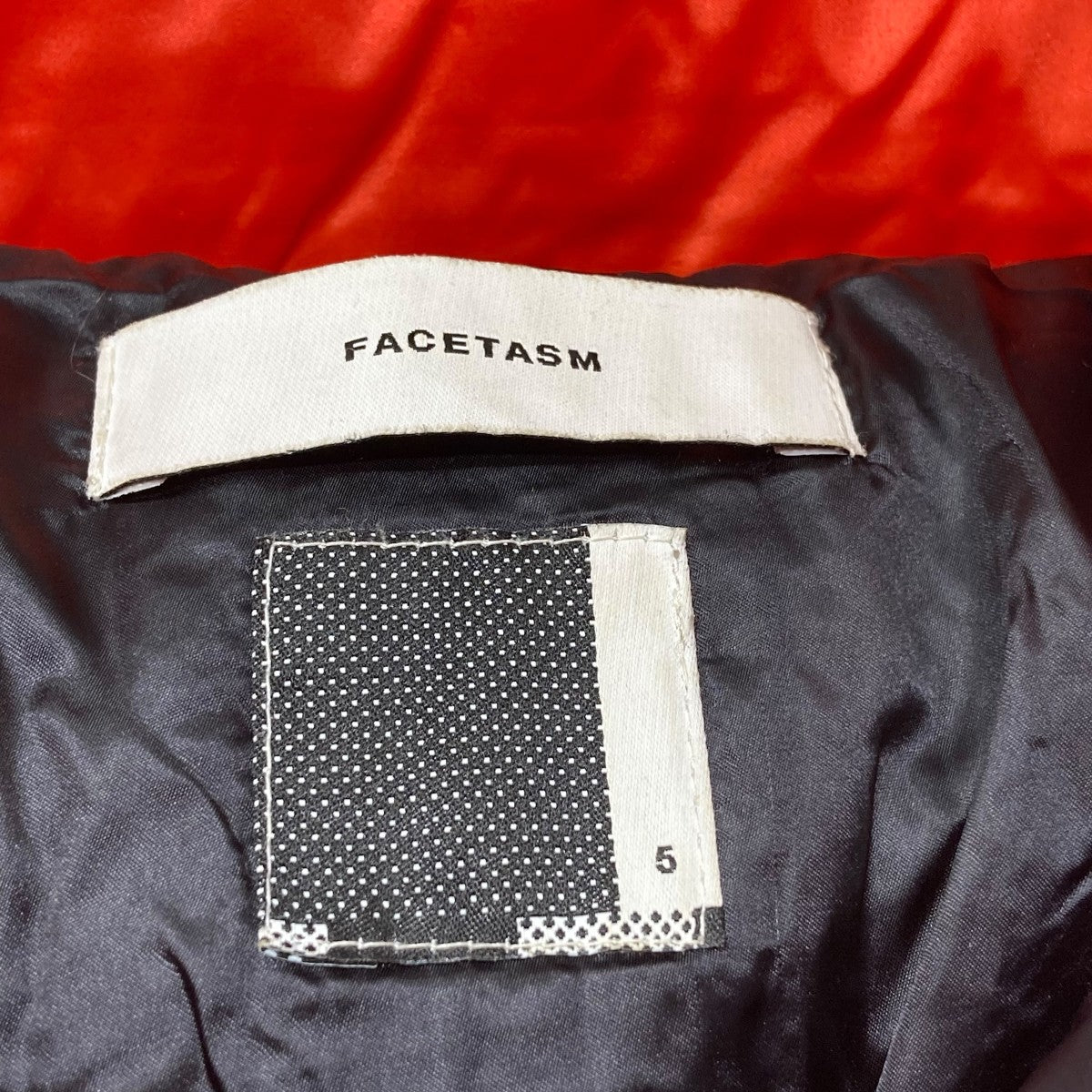 FACETASM(ファセッタズム) BIG DOWN JACKETダウンジャケット レッド