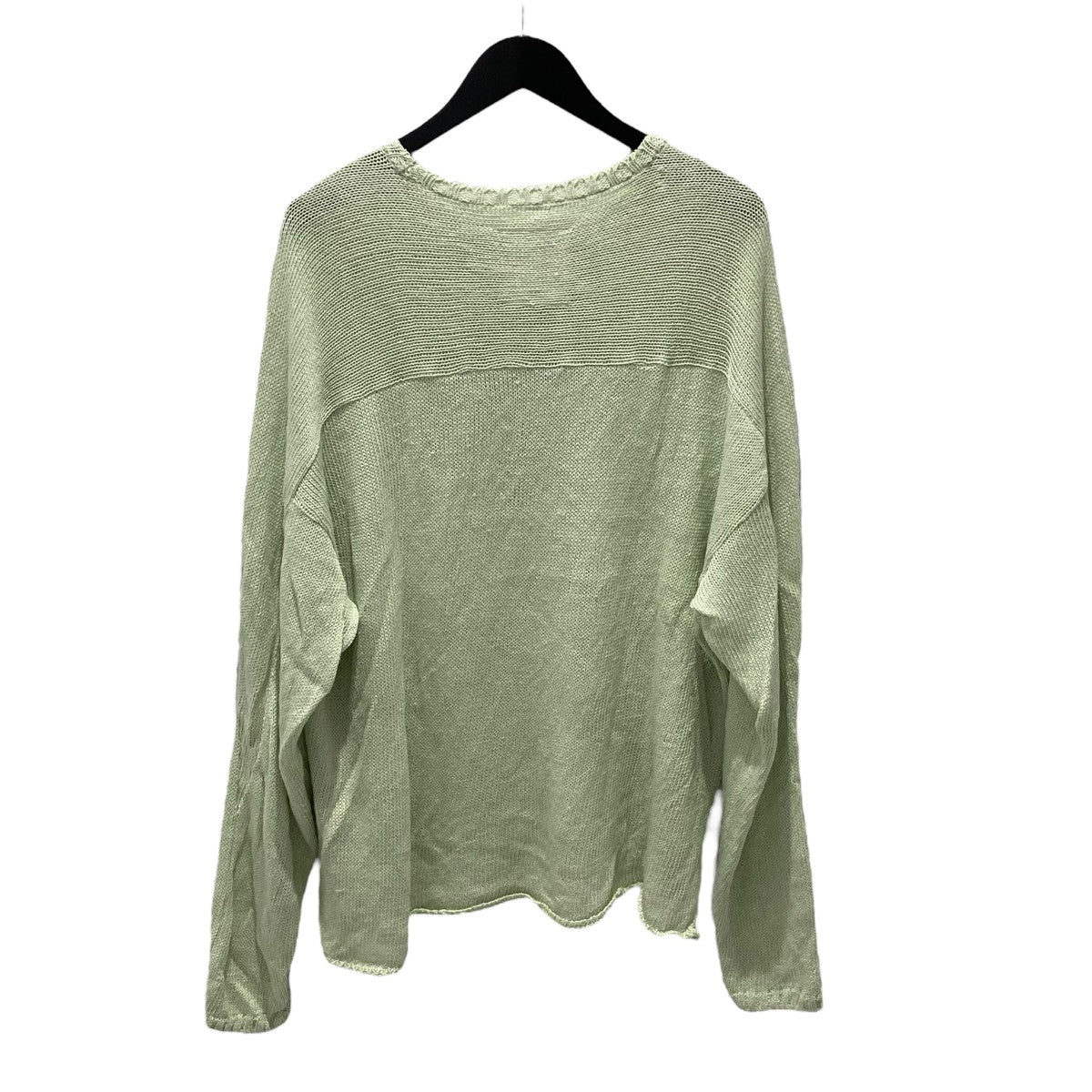 ANCELLM(アンセルム) CUT STRIPE HALF ZIP PULL OVER SHIRT