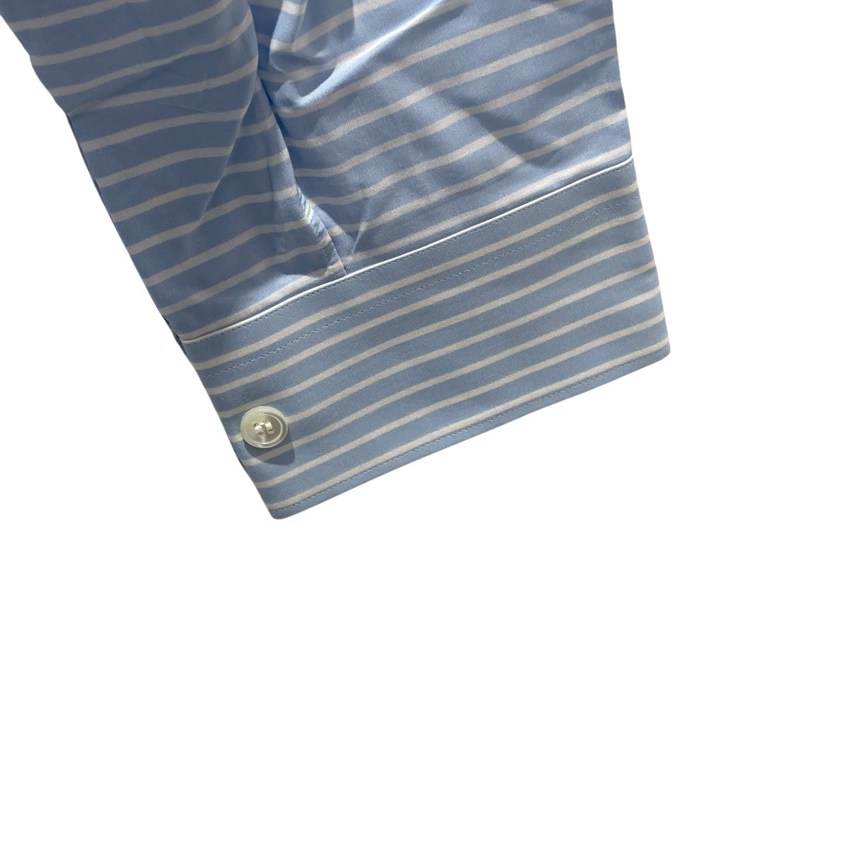 コムデギャルソンオム　長袖シャツ　ストライプ　ブルー　サイズM COMME des GARCONS SHIRT(コムデギャルソンシャツ) ストライプ