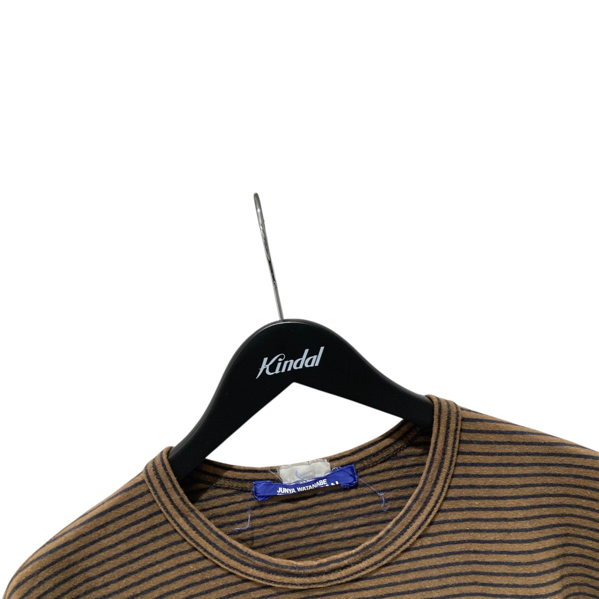新品 JUNYA WATANABE Tシャツ ボーダー レッド ホワイト わっぺん付きボーダーロングTシャツ(レッド×ホワイト)：メンズ