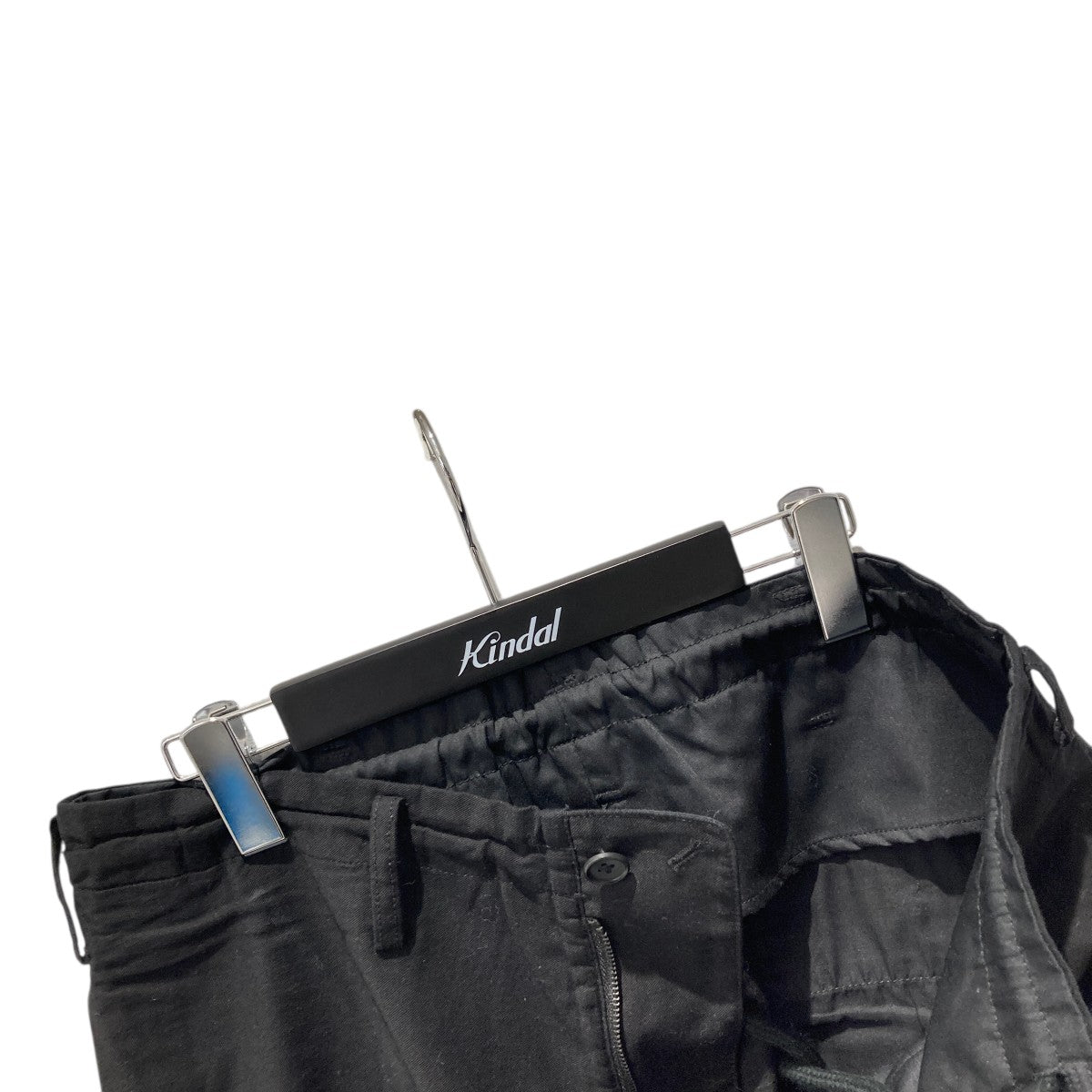 ヨウジヤマモト カーゴパンツ HP-P05-002 COTTON TWILL WAIST DRAWSTRING PANTS(FREE SIZE Black): Ground