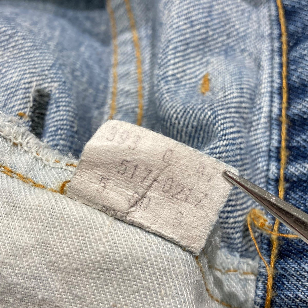 LEVI'S(リーバイス) small e 42 TALON ボタン裏8デニムパンツ517
