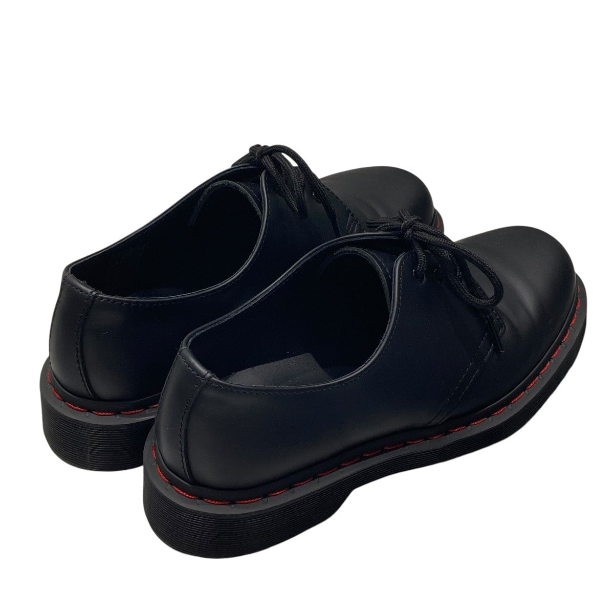 【今月限定値下げ】Dr. Martens ブラック 3 ホール シューズ 1461 WHITE STITCH 3 ホール シューズ