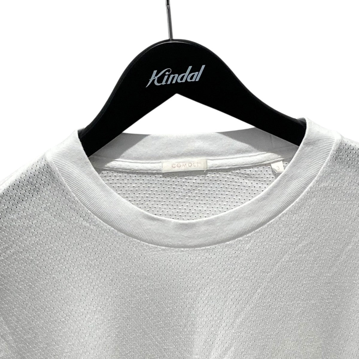 COMOLI コットンメッシュ半袖TシャツB01-05036 古着・中古-3枚目のアイテム画像