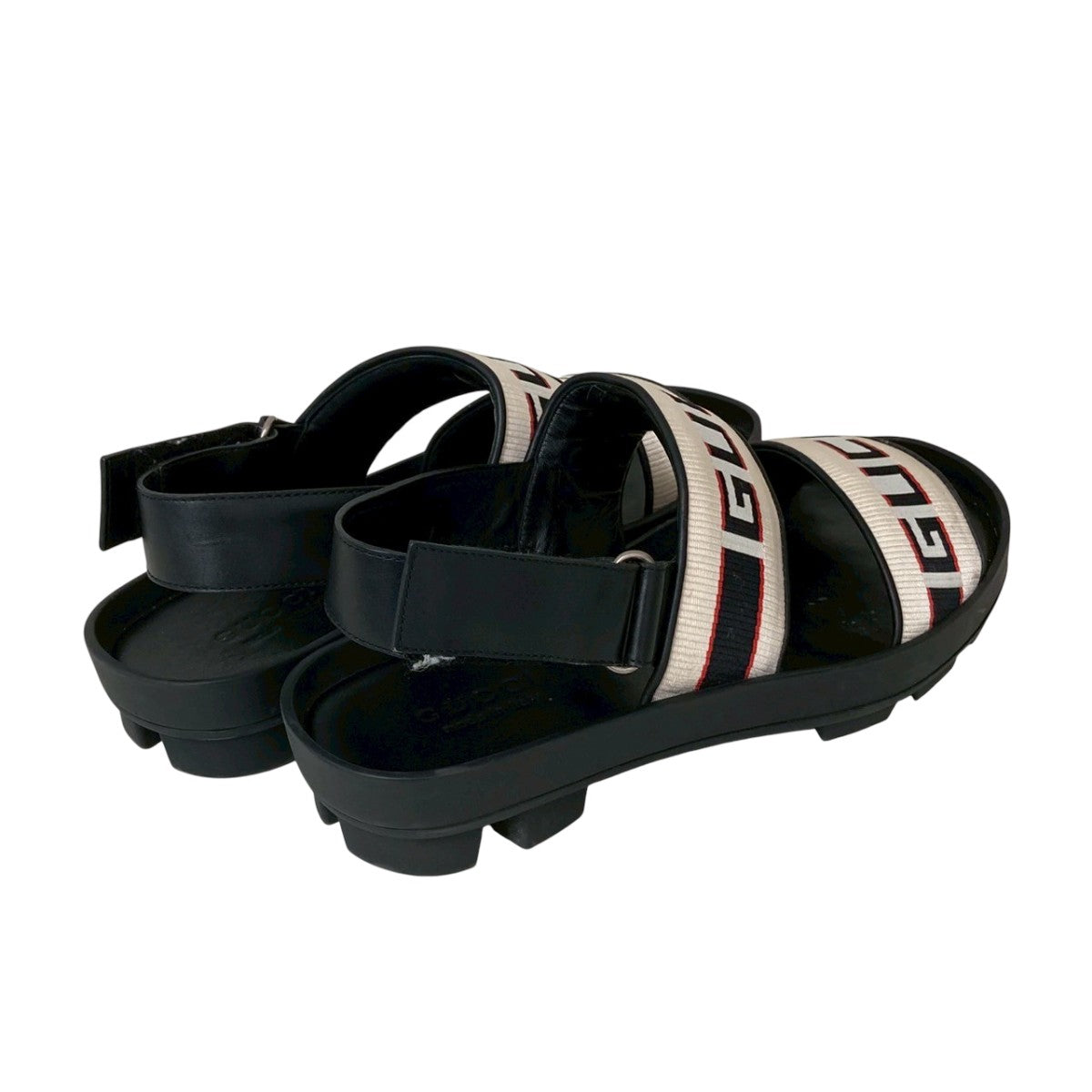 GUCCI(グッチ) ロゴテープ サンダル523769 523769 ブラック
