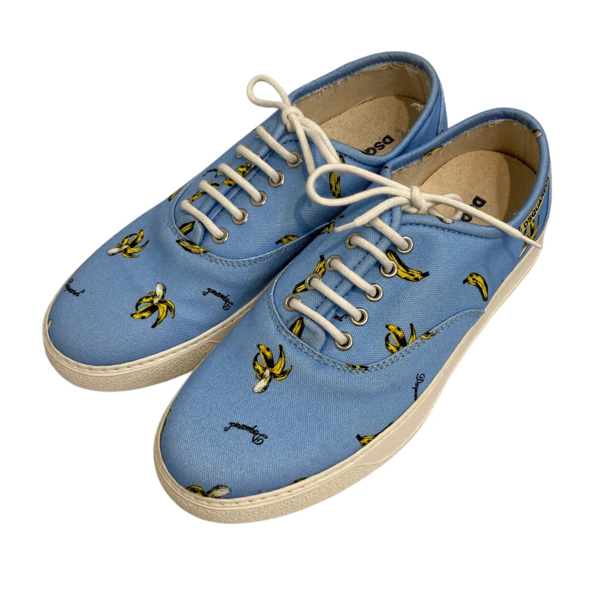 DSQUARED2 バナナ柄キャンバススニーカーSN406 古着・中古-1枚目のアイテム画像