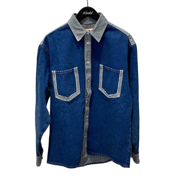 MARNI(マルニ) 24AWブルーツートーンデニムシャツCAJD0601QS