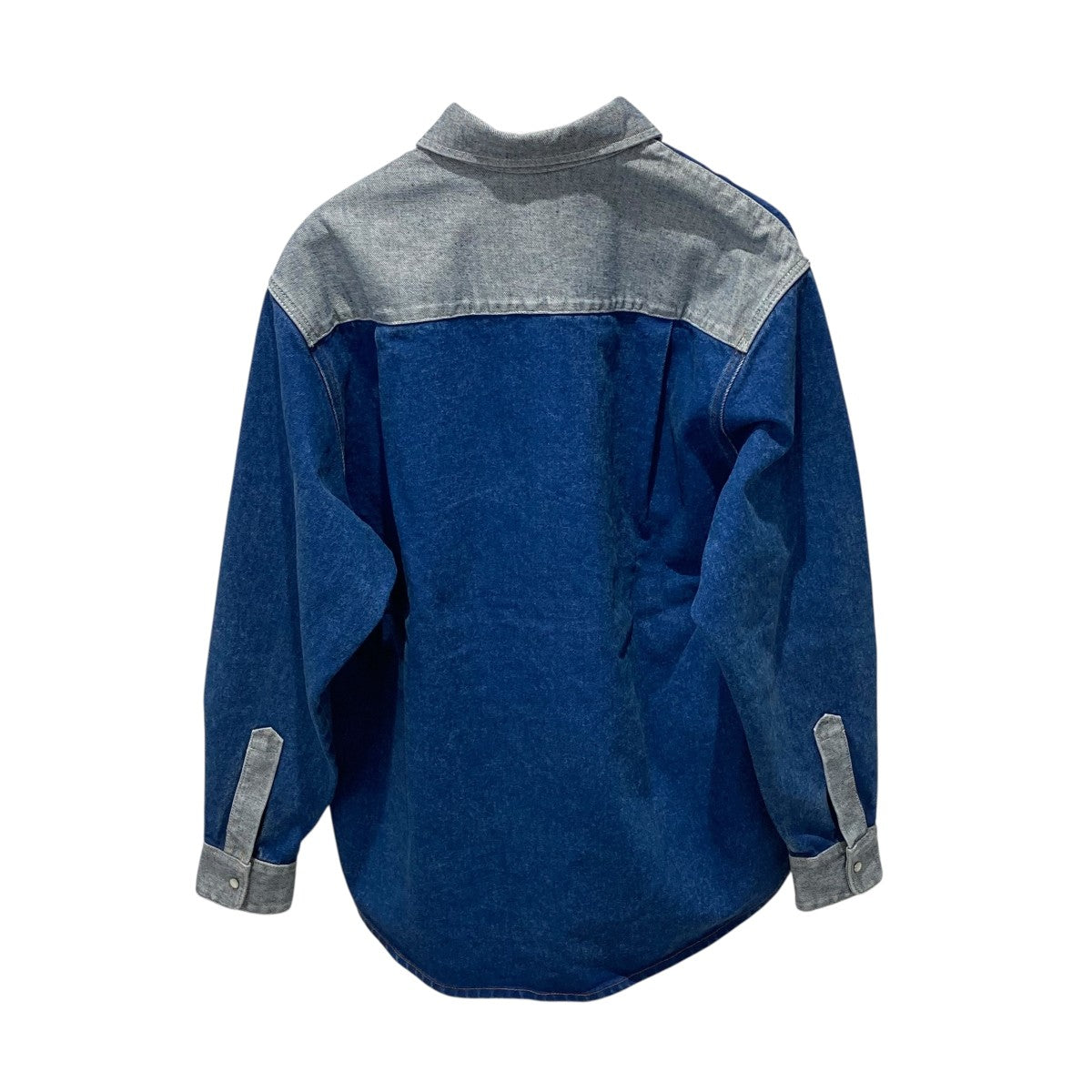 美品✨️MARNI ツートーンデニムシャツ カットオフビッグシルエット 24AW 美品✨️MARNI ツートーンデニムシャツ カットオフビッグ