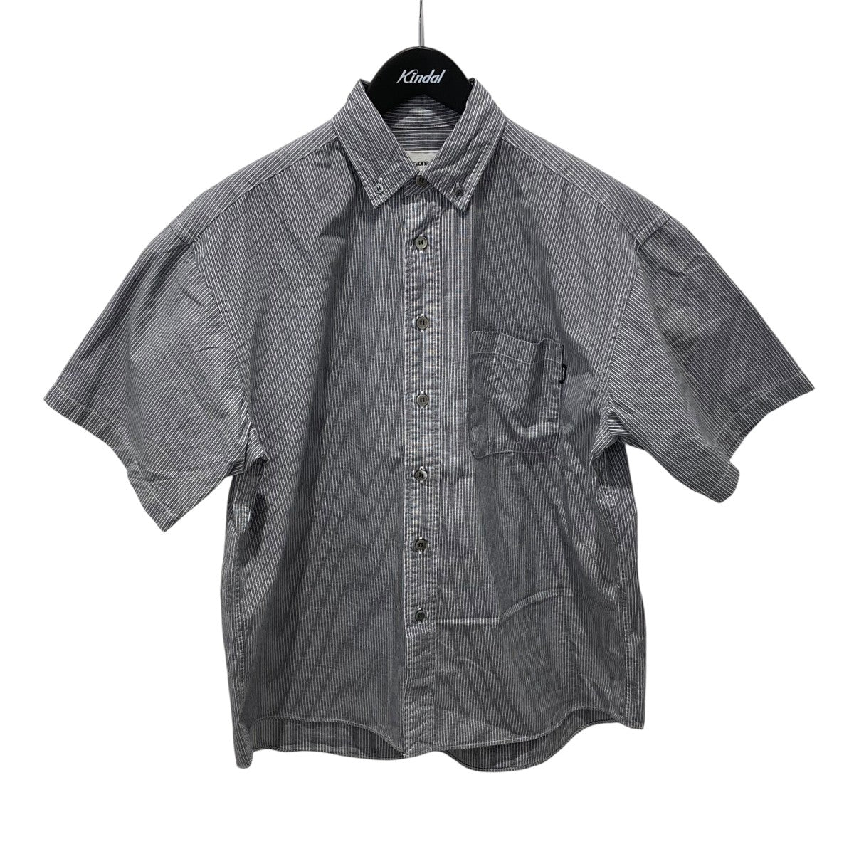 everyone oversized B D check short sleeve shirtチェックボタンダウンシャツEV25-SH14 古着・中古-1枚目のアイテム画像