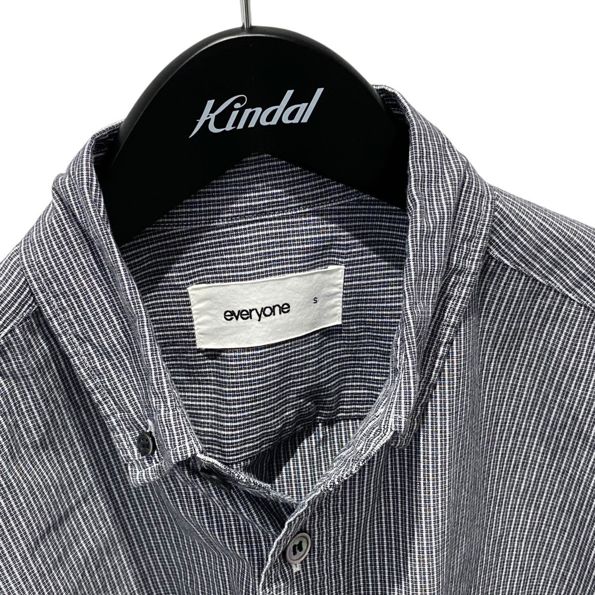 everyone oversized B D check short sleeve shirtチェックボタンダウンシャツEV25-SH14 古着・中古-3枚目のアイテム画像