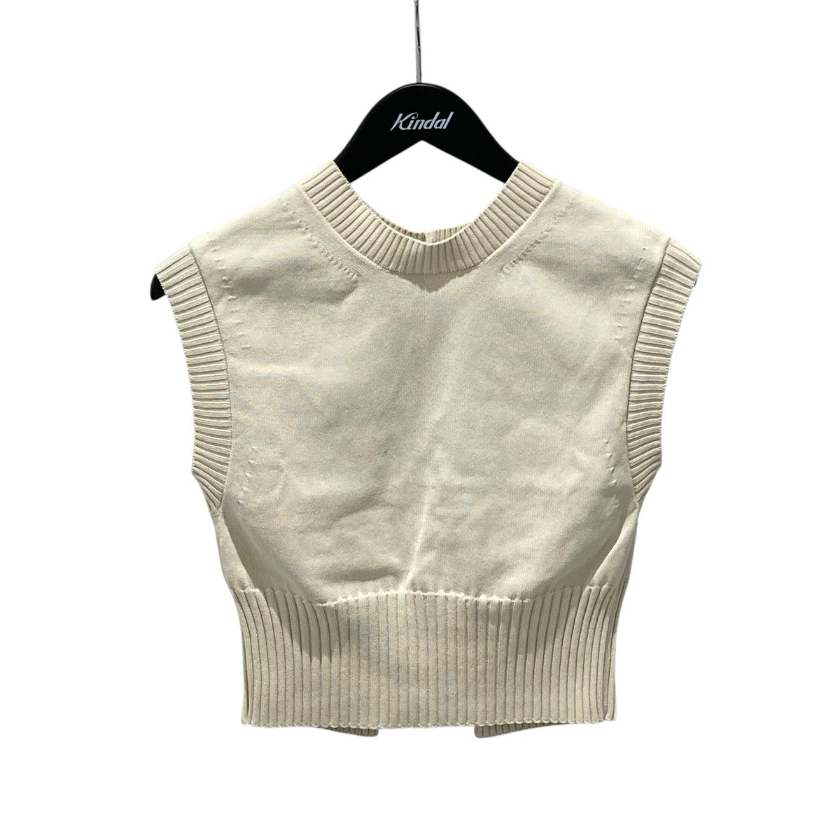 【値下げ】AURALEE オーラリー　リブコットンニットベスト AURALEE(オーラリー) SUPER FINE WOOL RIB KNIT TURTLE NECK