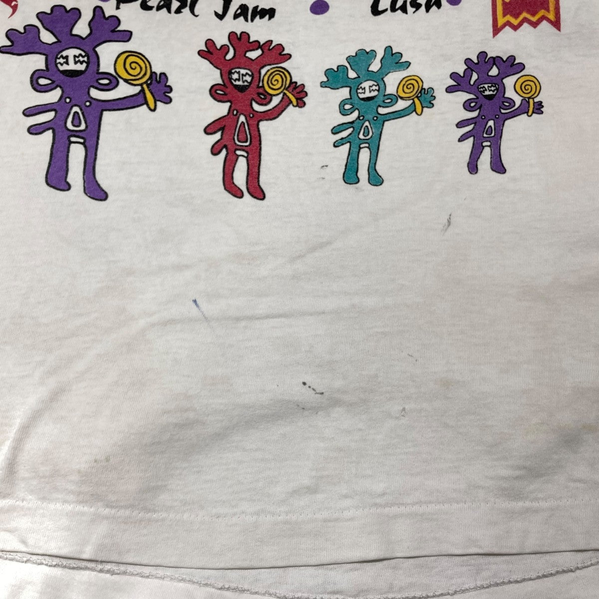 USED(ユーズド) LOLLAPALOOZA anvil 1992半袖Tシャツ ホワイト