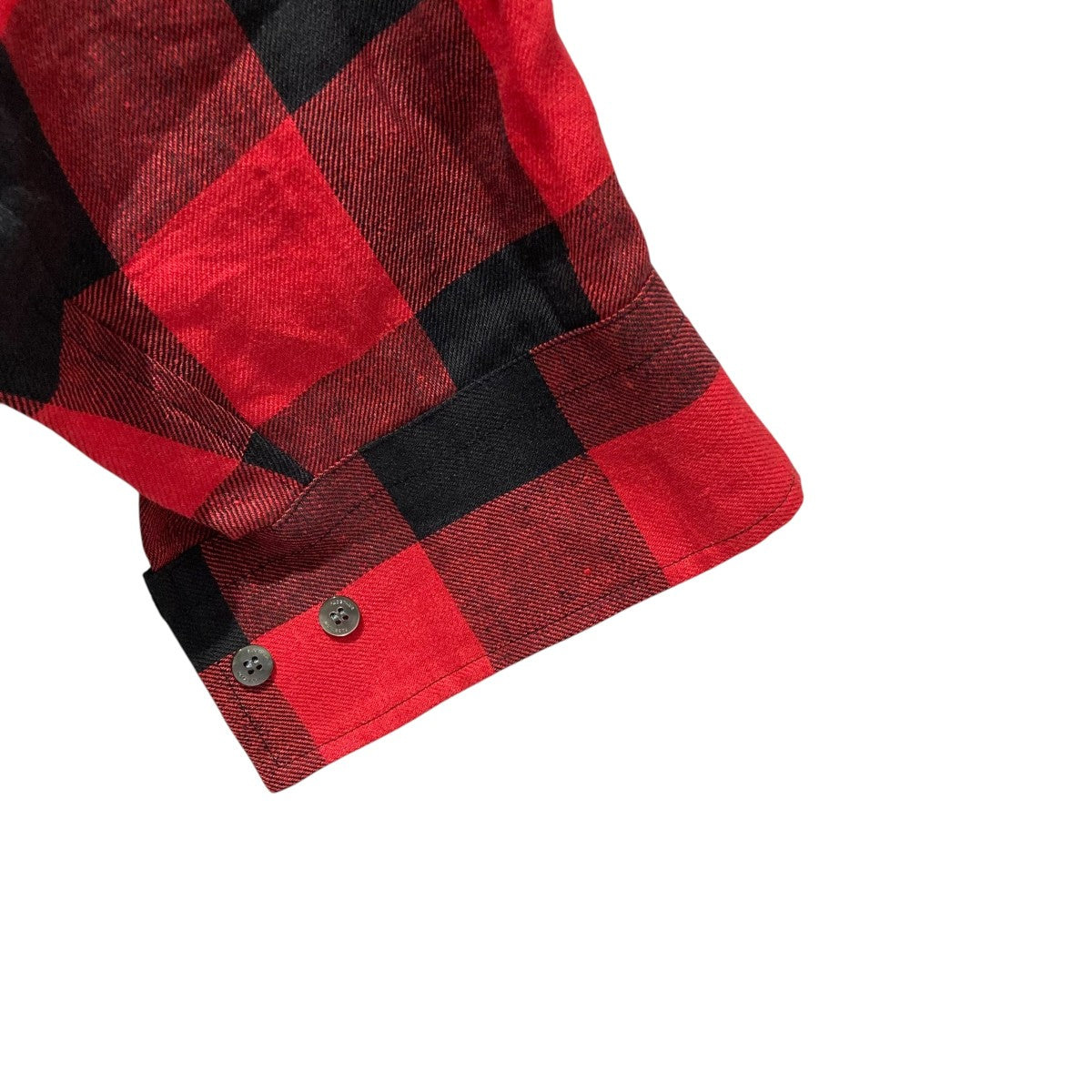 FACETASM(ファセッタズム) ZIPPED CHECK SHIRTチェック長袖
