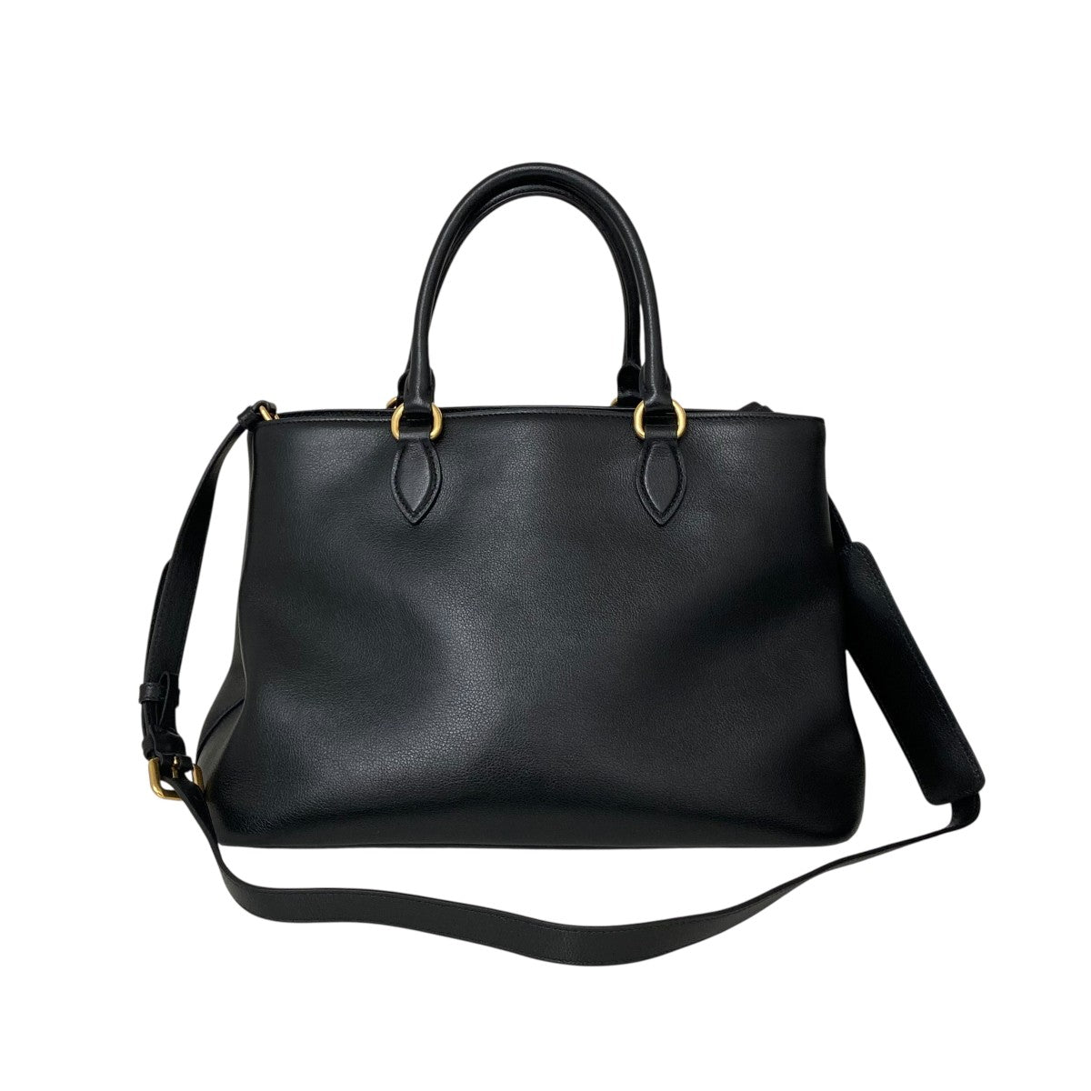 PRADA(プラダ) ガレリア サフィアーノ2WAYバッグ 180 ブラック｜【公式