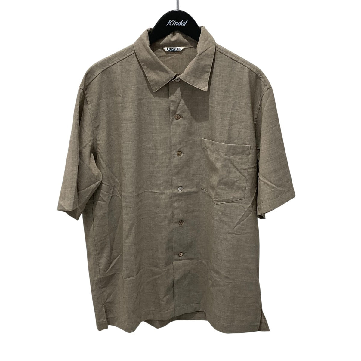 SUPER FINE TROPICAL WOOL OPEN COLLAR HALF SLEEVED SHIRTオープンカラーシャツA25SS02WT