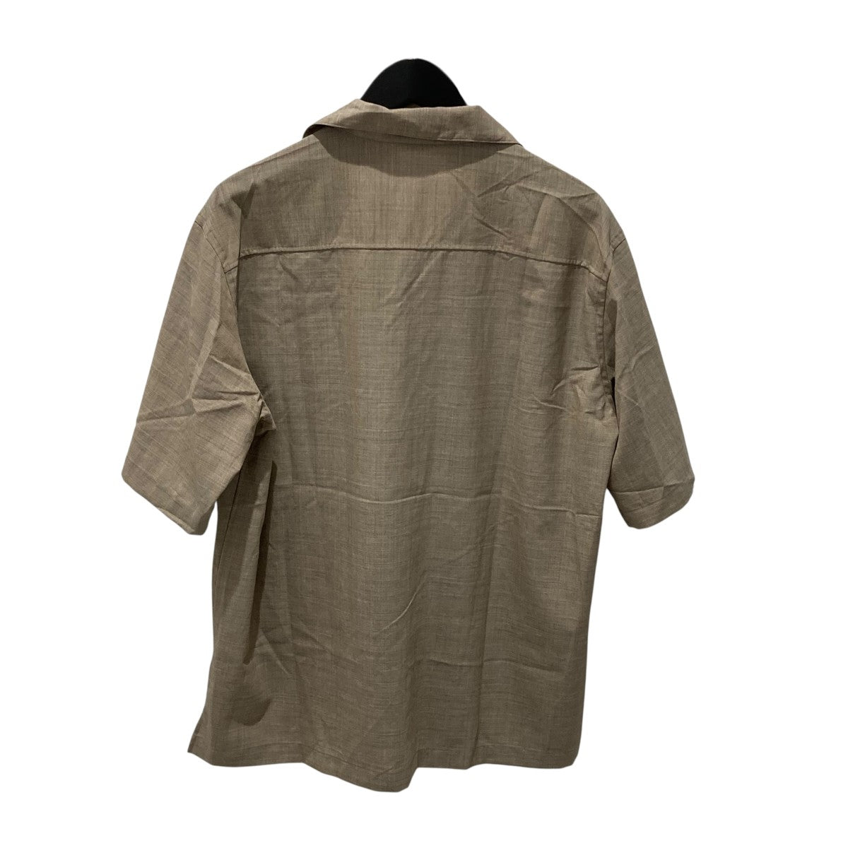 SUPER FINE TROPICAL WOOL OPEN COLLAR HALF SLEEVED SHIRTオープンカラーシャツA25SS02WT