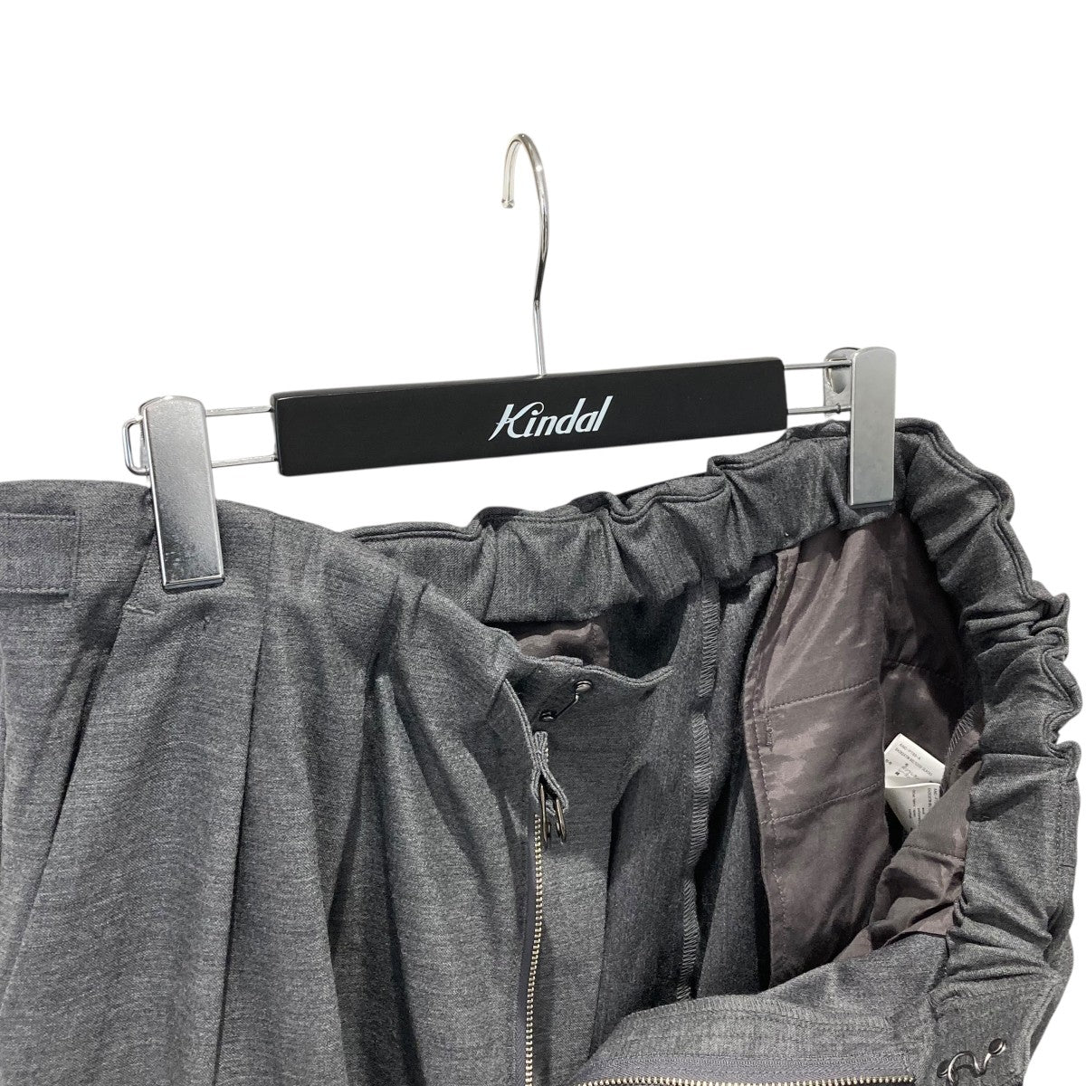 パンツ ANCELLM BACKSATIN BELTLESS SLACKS BACKSATIN BELTLESS SLACKS(BLACK) – ANCELLM