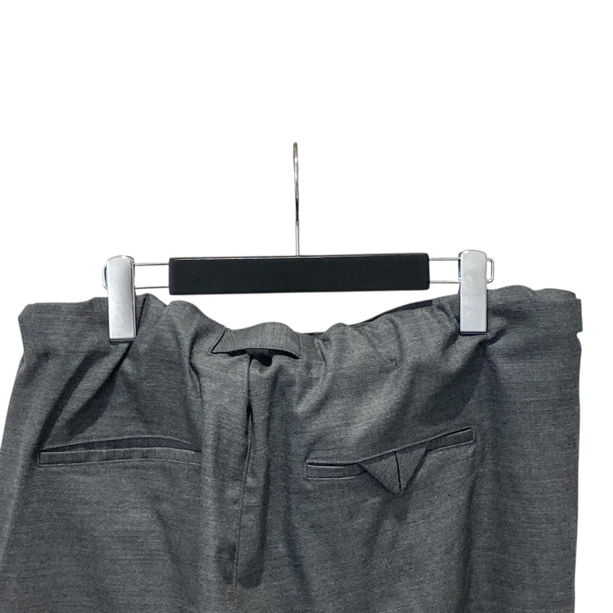 パンツ ANCELLM BACKSATIN BELTLESS SLACKS BACKSATIN BELTLESS SLACKS(GRAY) – ANCELLM