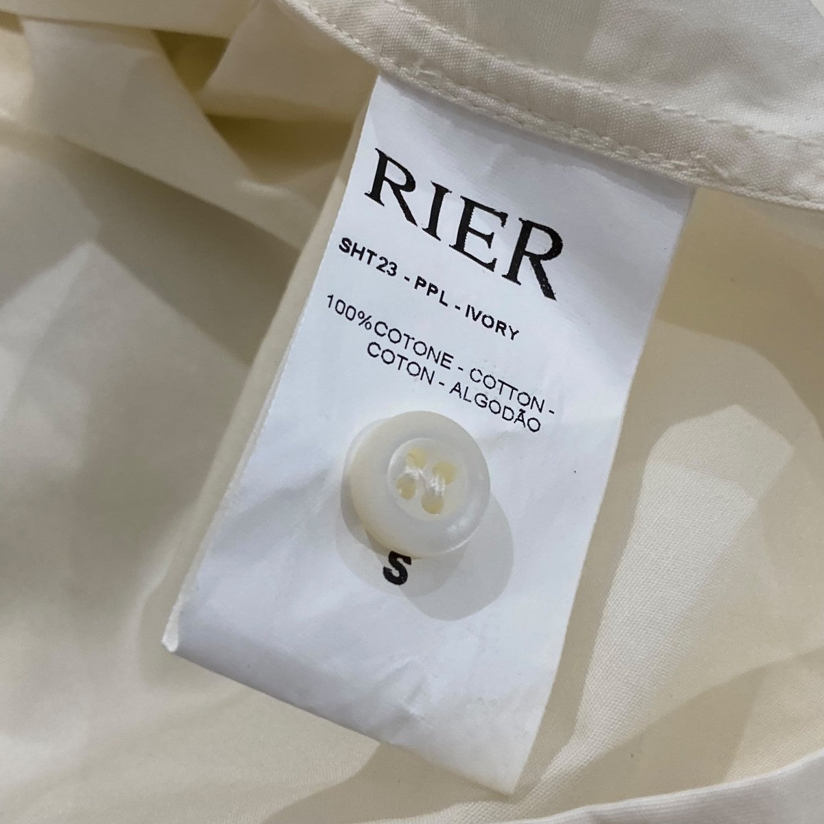 コットンショート丈長袖シャツSHT23