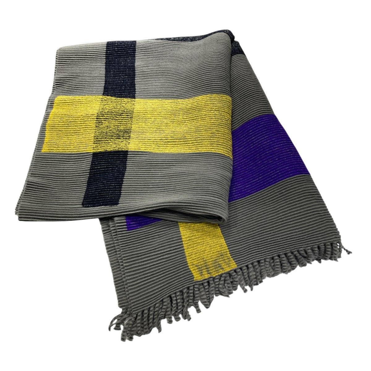 ISSEY MIYAKE クレープストール 多色使い ISSEY MIYAKE クレープストール 多色使い ISSEY MIYAKE クレープ