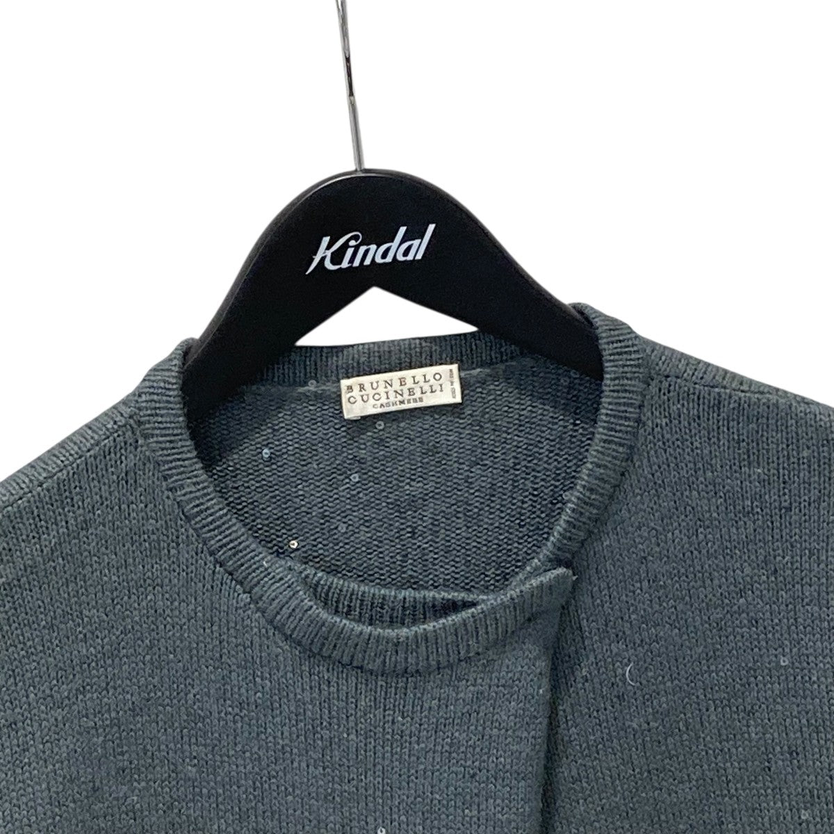BRUNELLO CUCINELLI スパンコールニットカーディガン 古着・中古-3枚目のアイテム画像