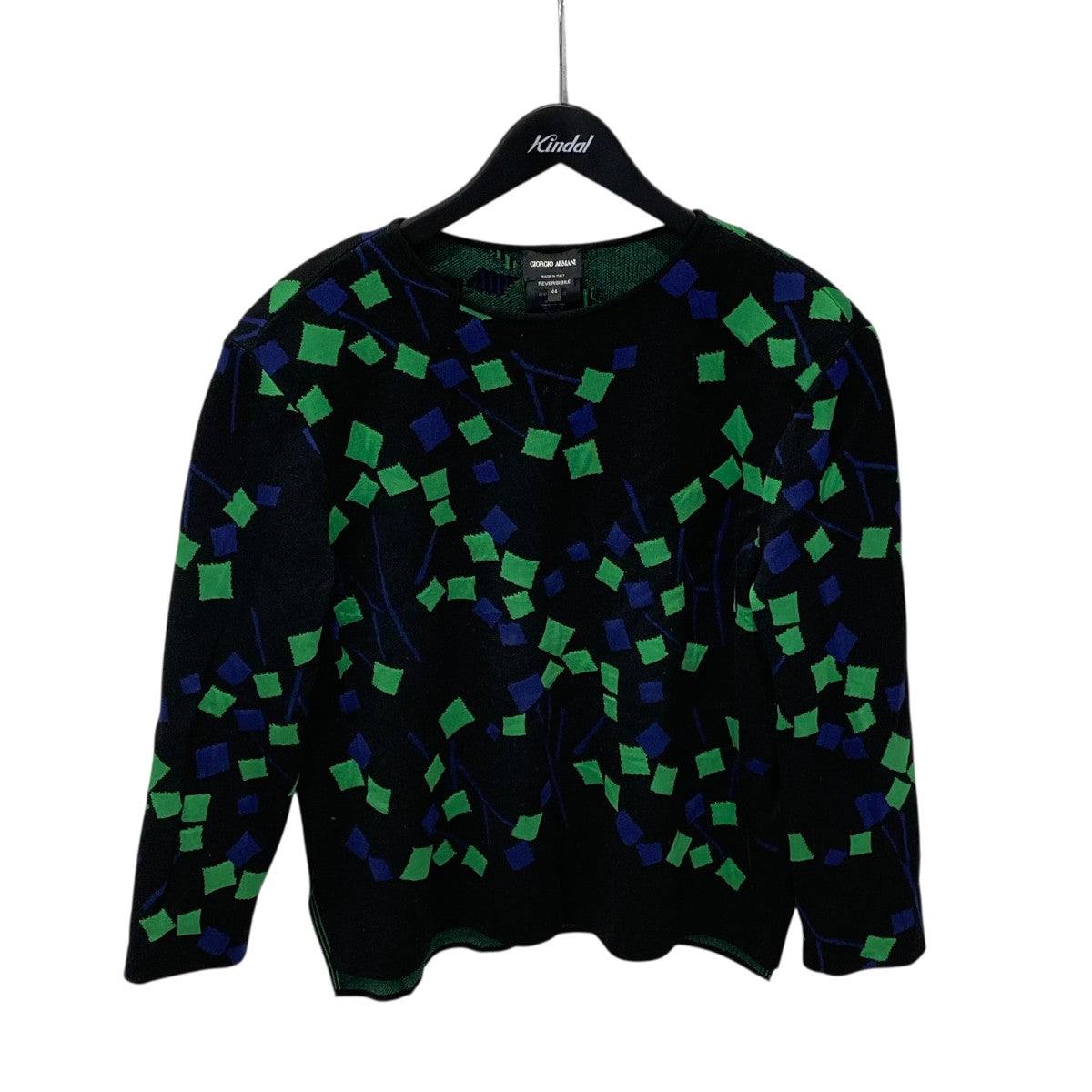 GIORGIO ARMANI 総柄クルーネックニット 古着・中古-1枚目のアイテム画像