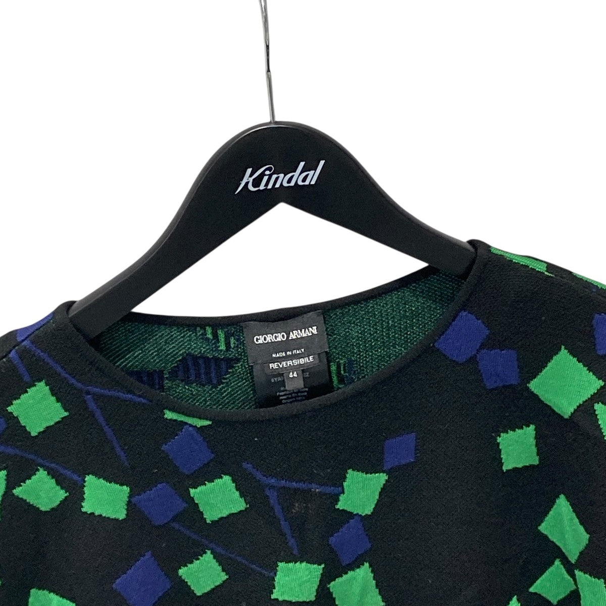 GIORGIO ARMANI 総柄クルーネックニット 古着・中古-3枚目のアイテム画像