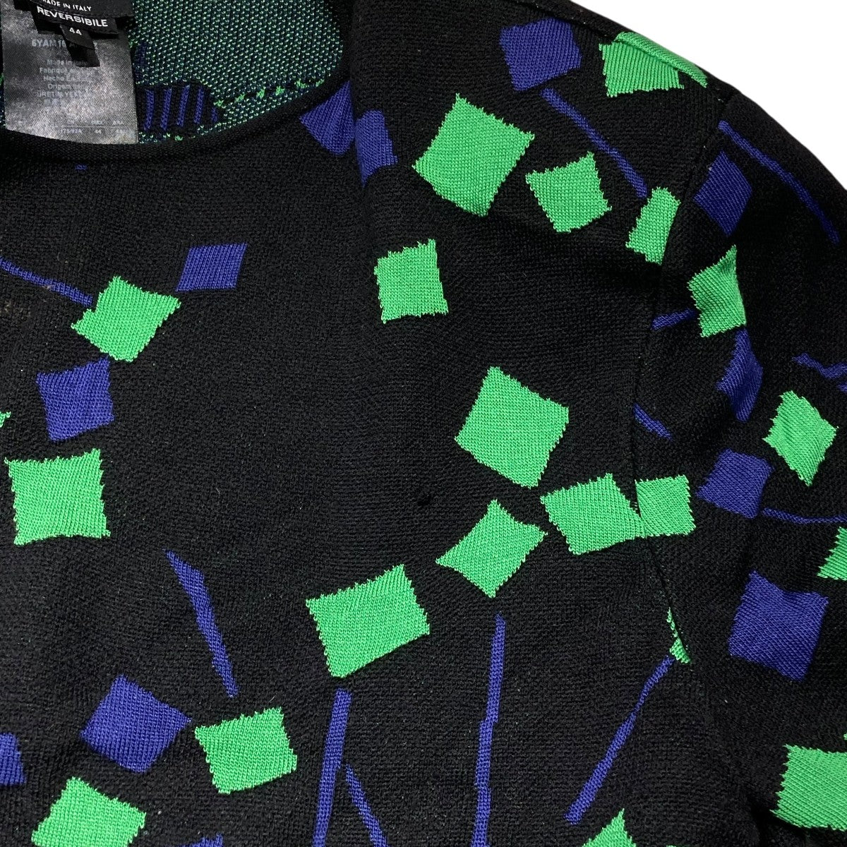 GIORGIO ARMANI 総柄クルーネックニット 古着・中古-6枚目のアイテム画像