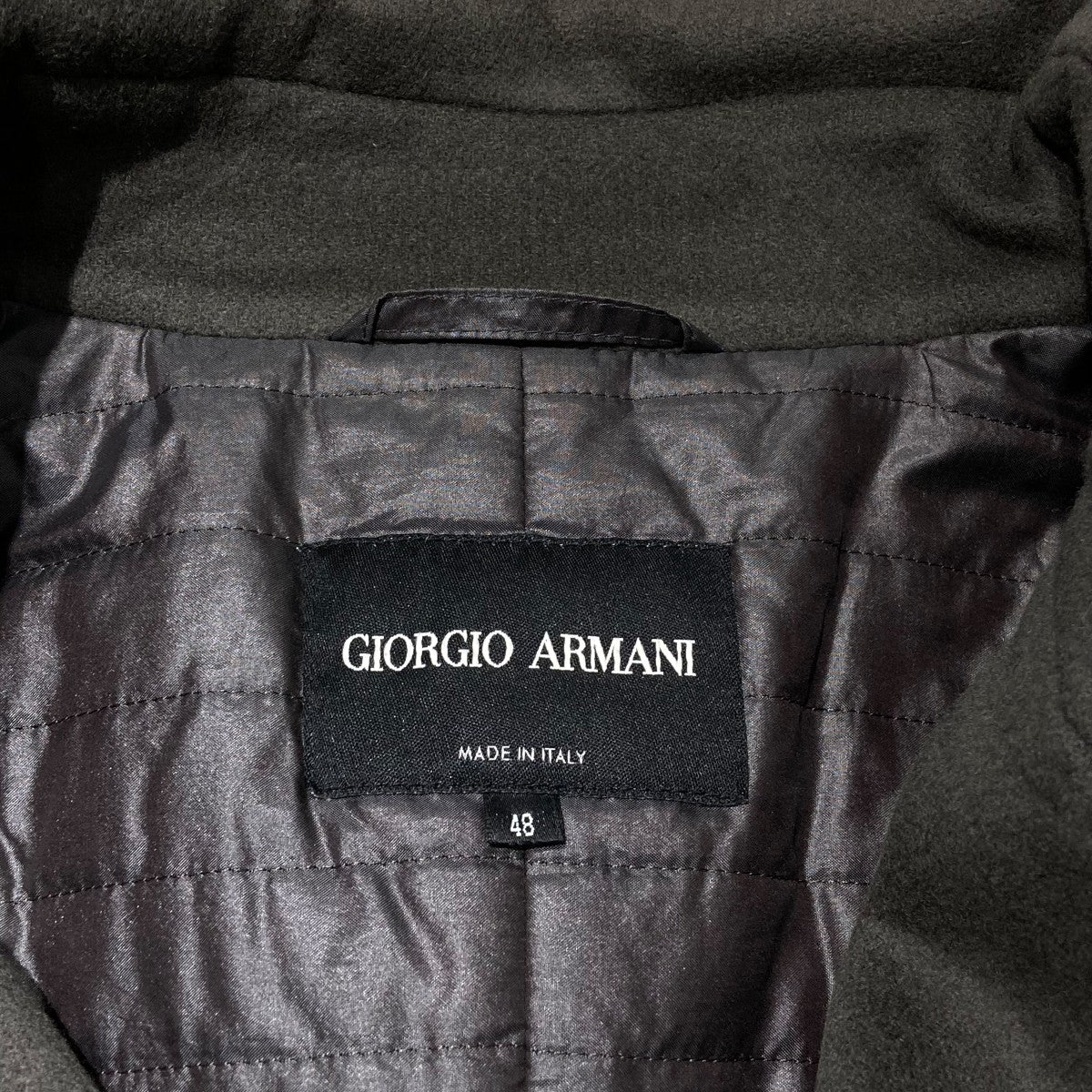 GIORGIO ARMANI(ジョルジオ・アルマーニ) Pコート グリーン サイズ 48
