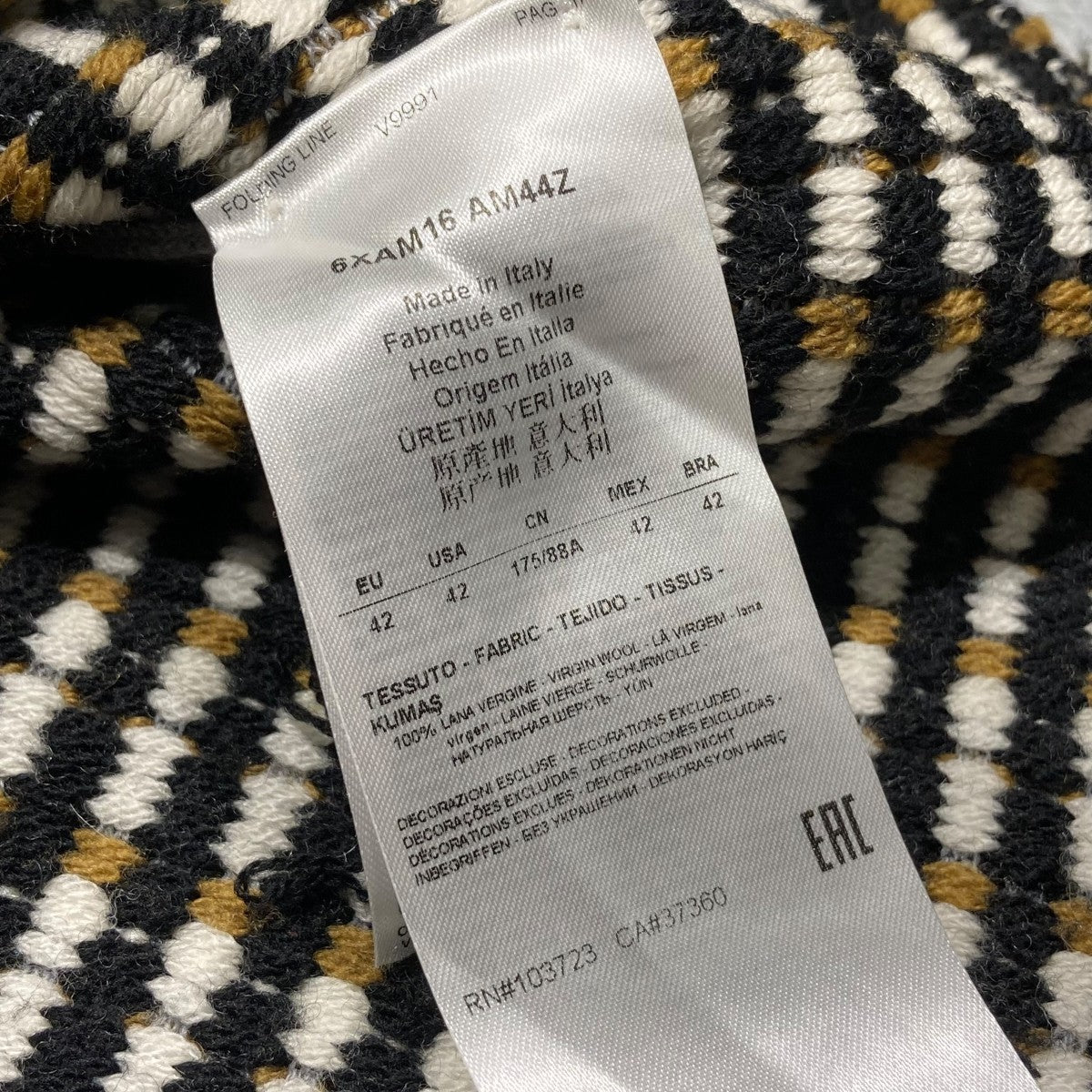 GIORGIO ARMANI 半袖ニット 古着・中古-5枚目のアイテム画像